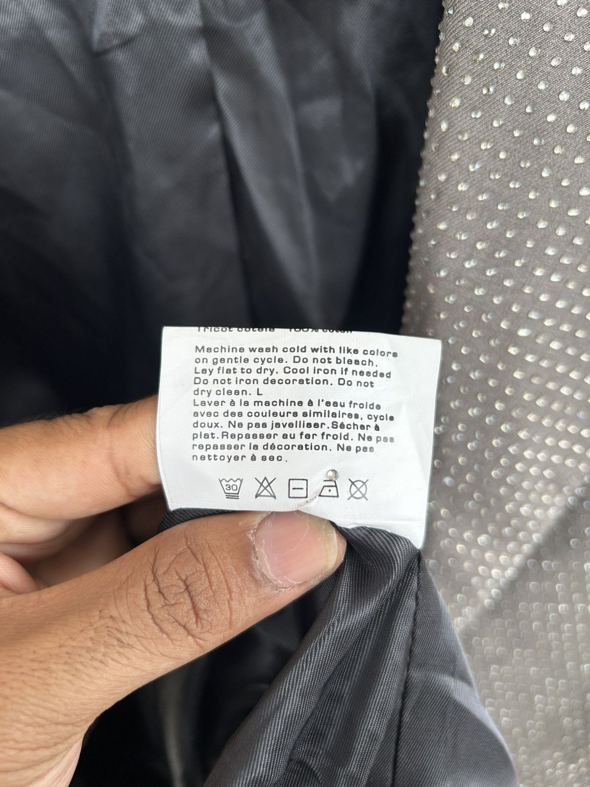 Alexander Wang Holy Grail❗️Crystal Blazer Size 46R - 11 Thumbnail
