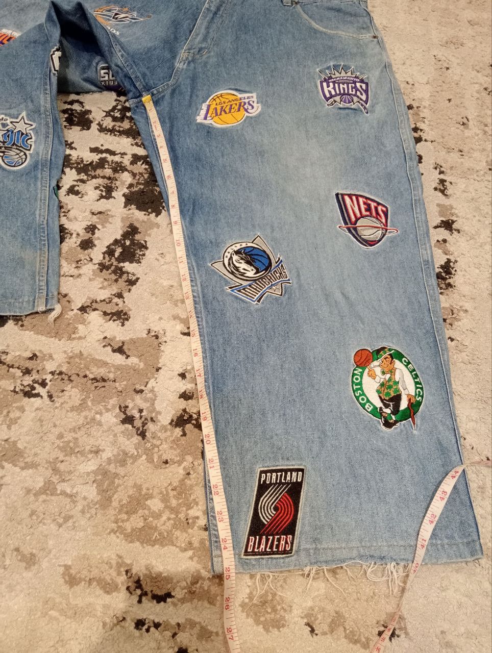 NBA Vintage Unk NBA Embroidery All Team Big Size Jeans Size US 40 / EU 56 - 15 Thumbnail