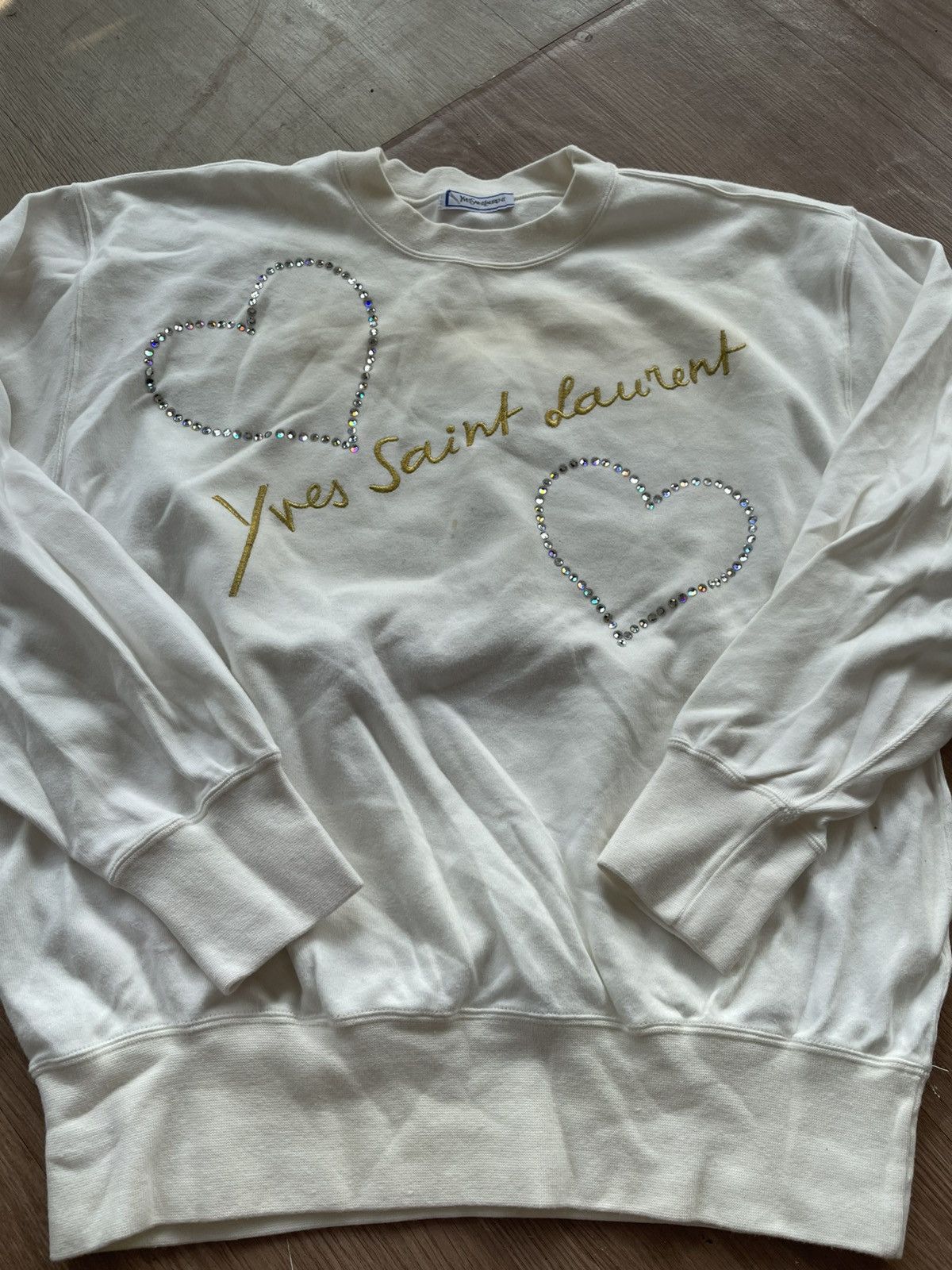 Yves Saint Laurent Bundle Yves saint lauren big logo sweatshirt Size US L / EU 52-54 / 3 - 2 Thumbnail