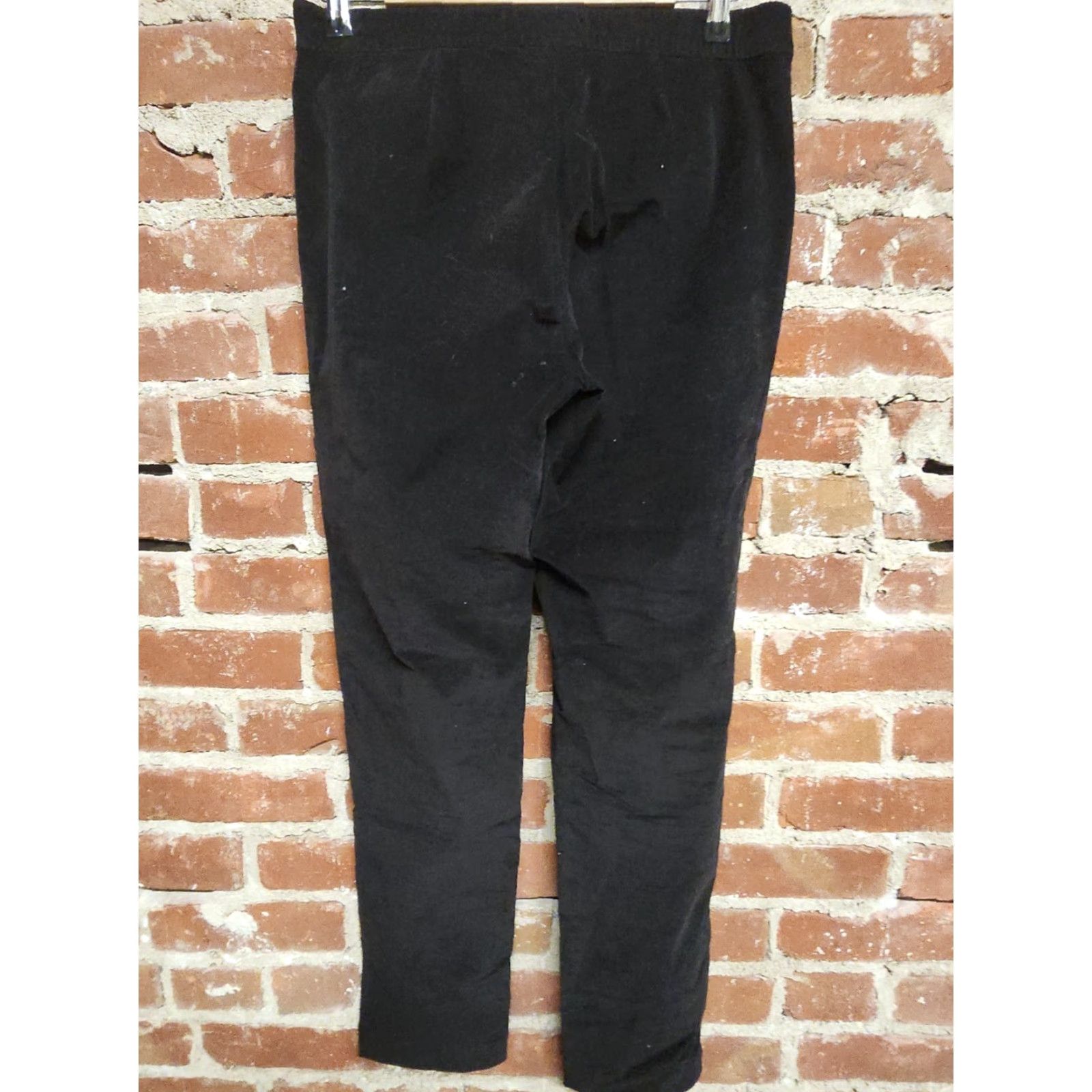 J. Jill J. Jill Womens Corduroy Pants Tall 6 Black Straight Leg Side Zip Dress Pants Comfort Stretch Size 28" / US 6 / IT 42 - 2 Thumbnail