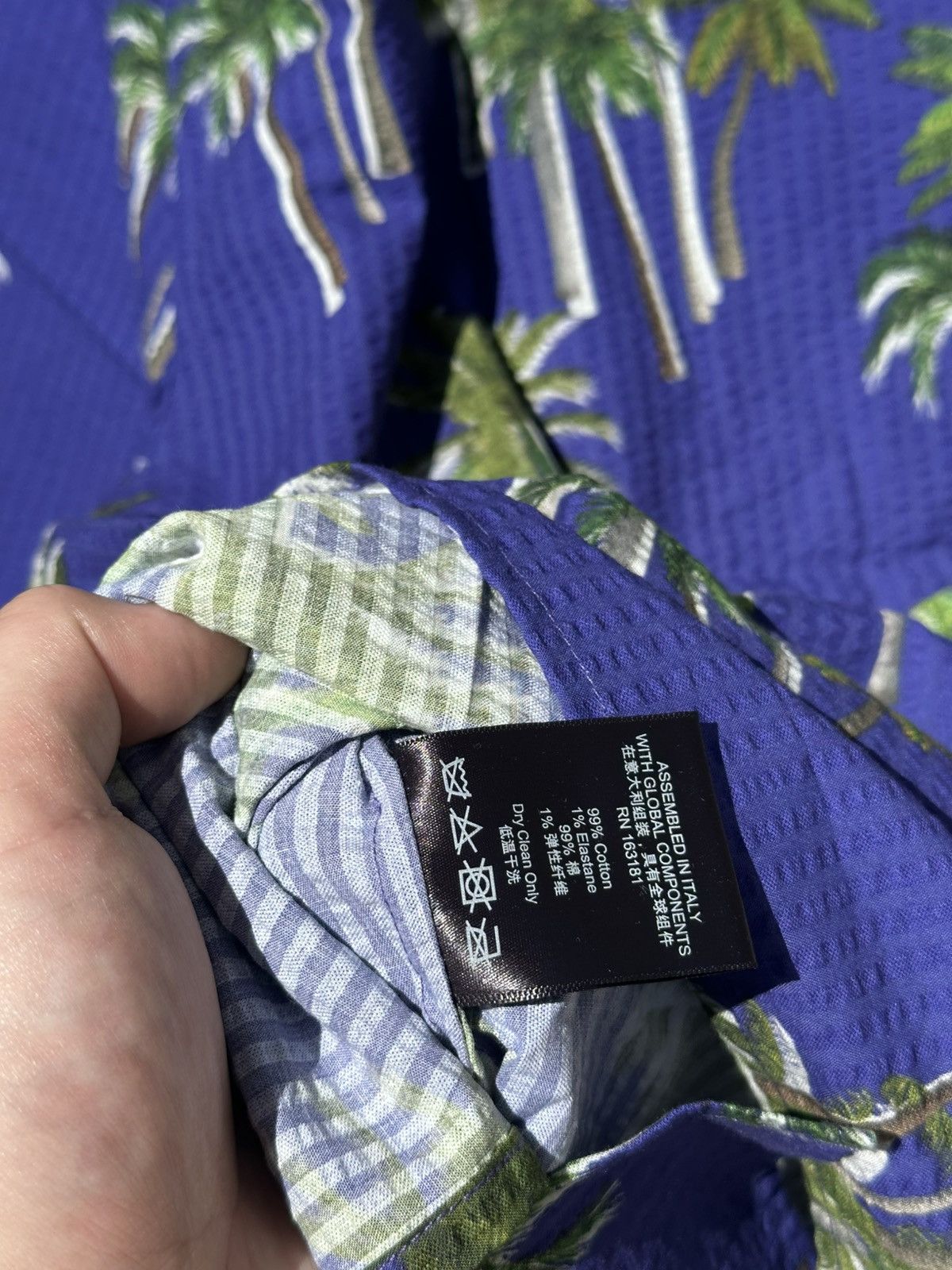Rhude Rhude Sear Sucker Hawaiian Button Up Size US L / EU 52-54 / 3 - 4 Thumbnail