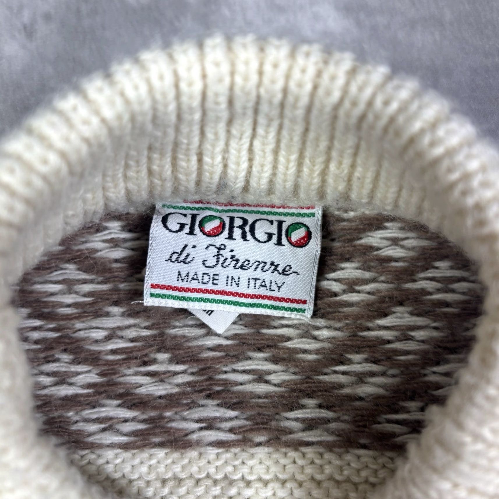 Vintage VINTAGE Giorgio White Striped Knitted Sweater Mens M Cotton Crew Neck Pullover 90s Classic Dad Knit Size US M / EU 48-50 / 2 - 3 Thumbnail