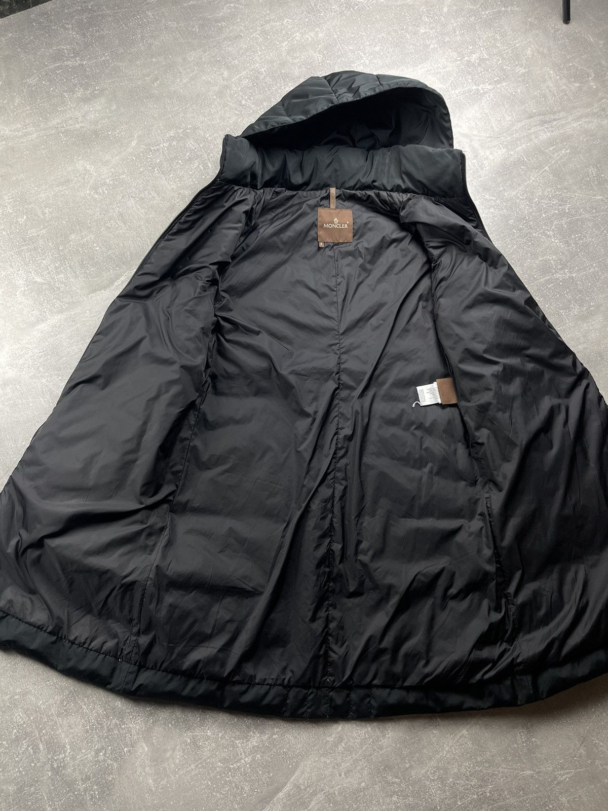 Moncler Moncler Archives Rare Long Black Down Coat with Hood Size M / US 6-8 / IT 42-44 - 12 Thumbnail