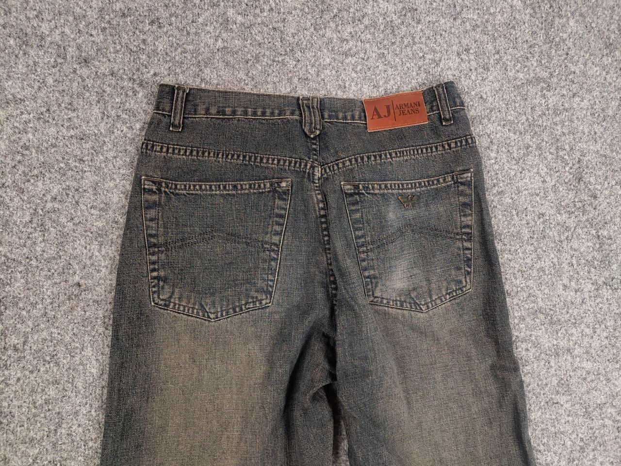 Giorgio Armani Rare Vintage Giorgio Armani Logo Dark Faded Denim Jeans Size US 32 / EU 48 - 11 Thumbnail