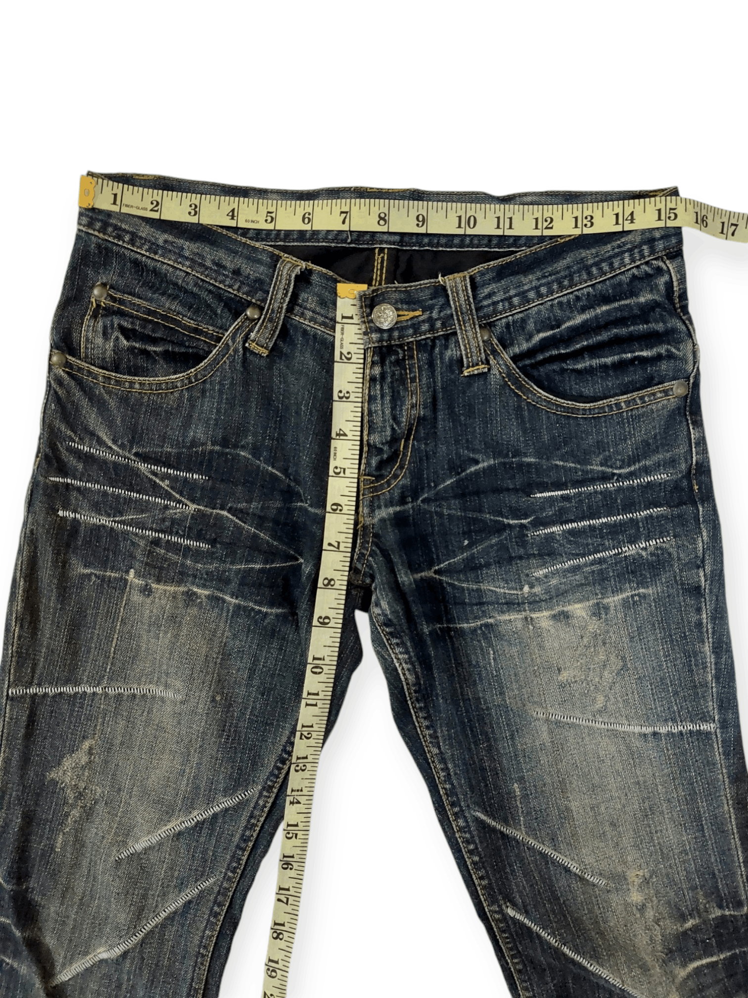 Designer 🔥 Flare Punk Root Three Style Denim Size US 30 / EU 46 - 14 Thumbnail