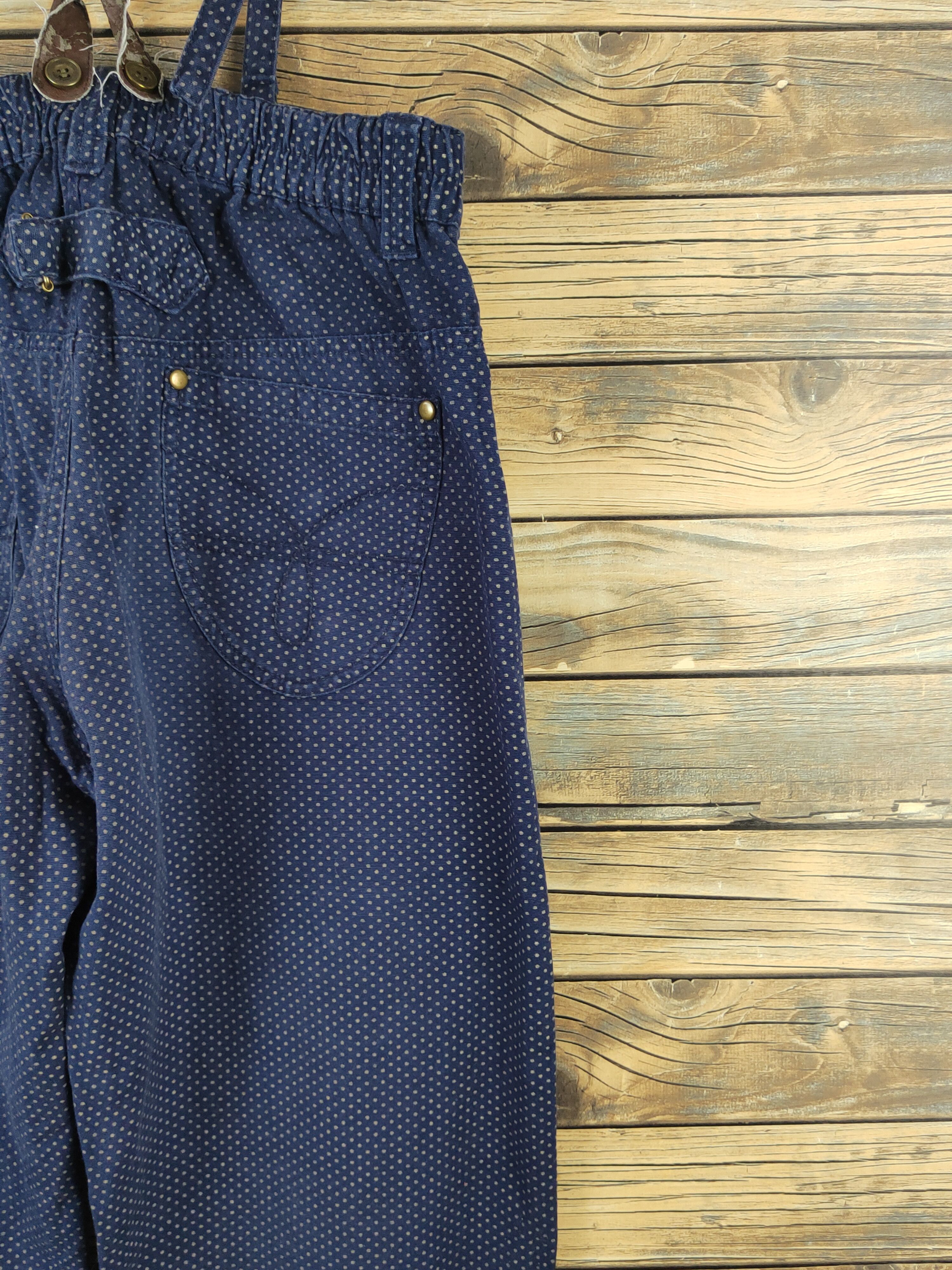 Japanese Brand × Vintage DL Japanese Brand Navy Suspender Pants #1112 Size 28" / US 6 / IT 42 - 15 Thumbnail