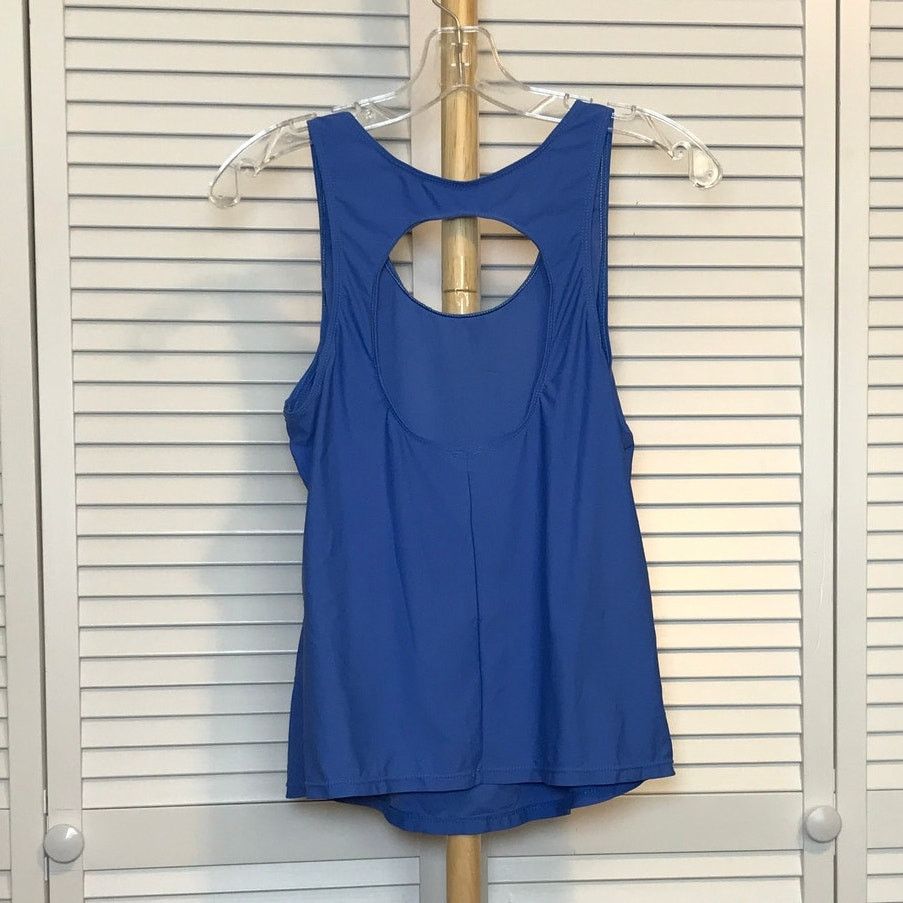 Other Scoop Neck Keyhole Back Stretch Activewear Tank Top Size S / US 4 / IT 40 - 2 Thumbnail