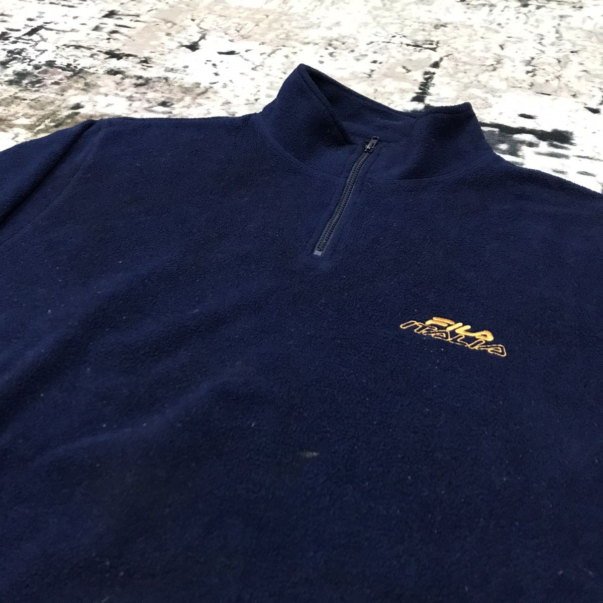 Fila Vintage Fila Italia Embroidery Spellout Halfzipper Fleece Size US L / EU 52-54 / 3 - 3 Thumbnail