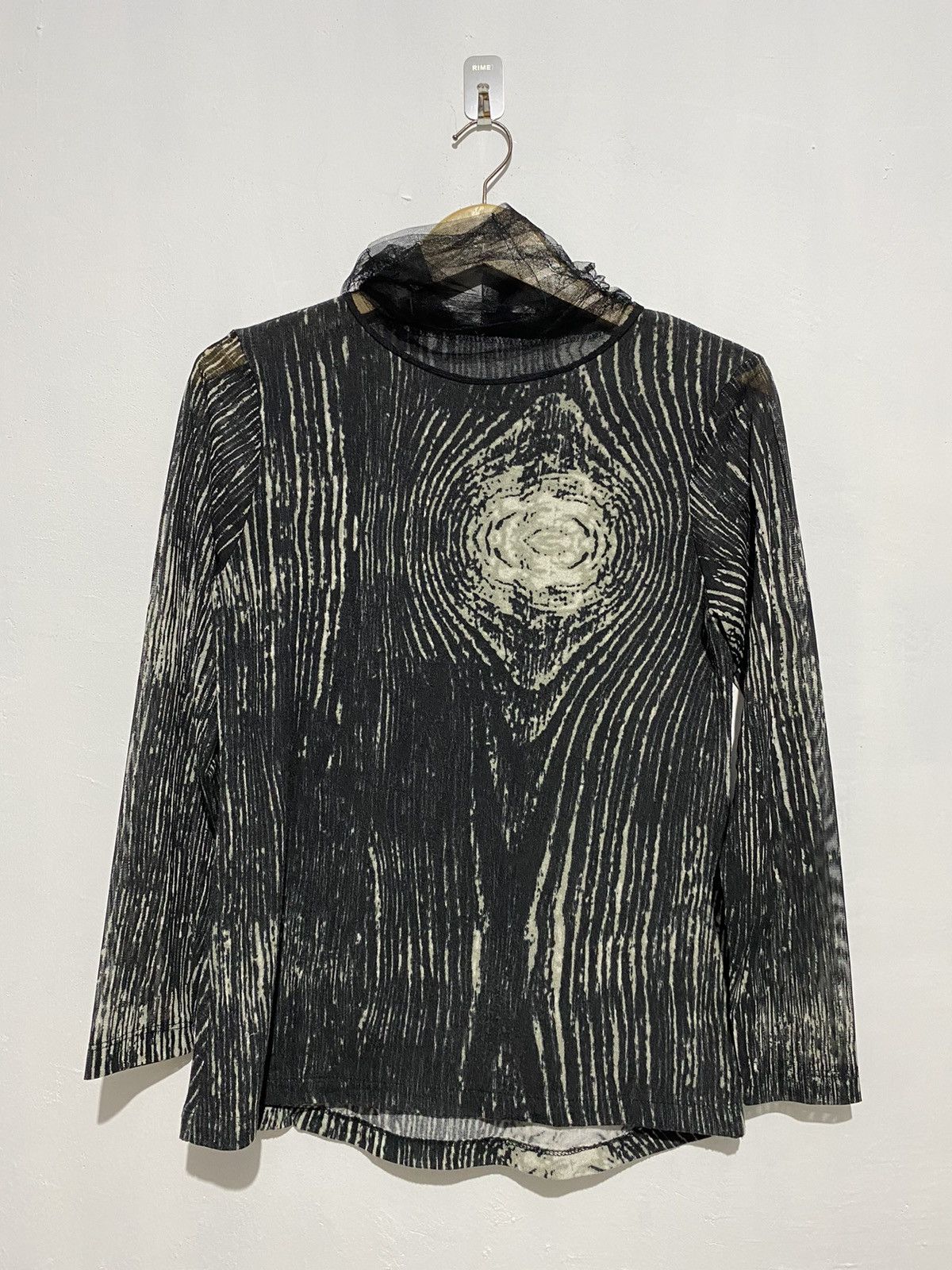 Japanese Jpg style mesh top longsleeve