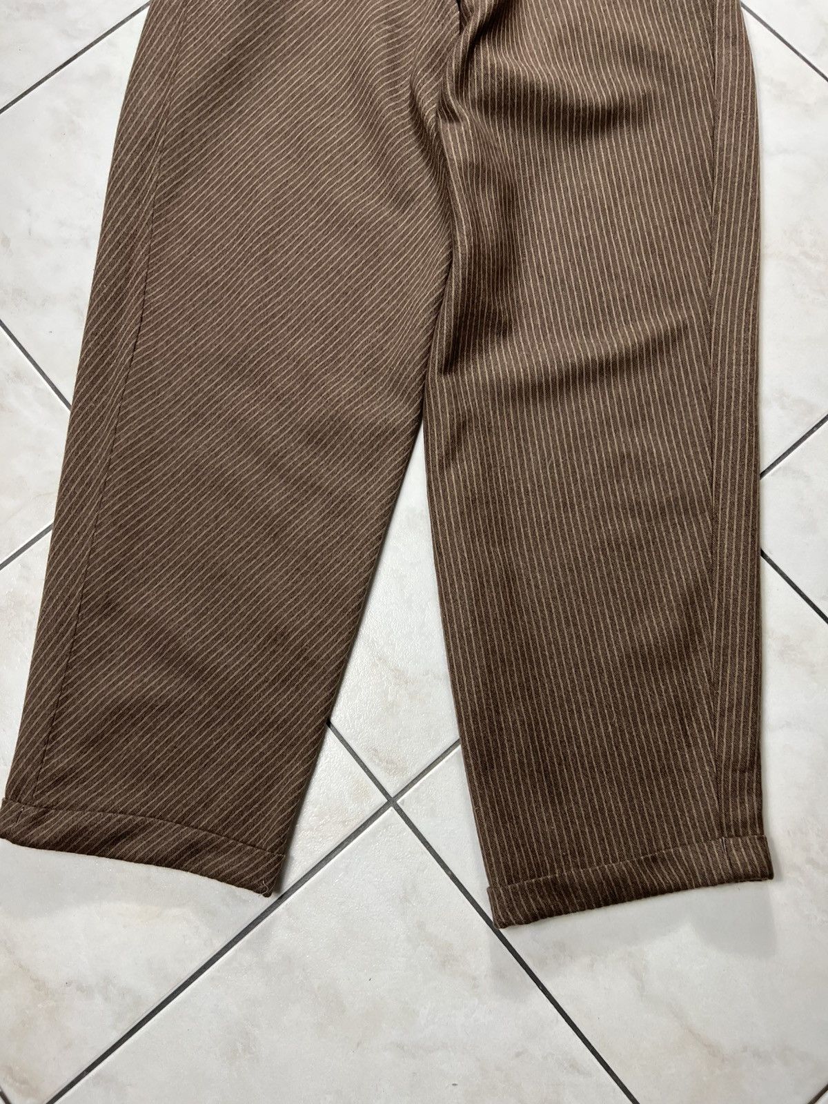 Vintage Vintage 60s Ettore Massari italian wool striped crease pants Size US 34 / EU 50 - 16 Thumbnail