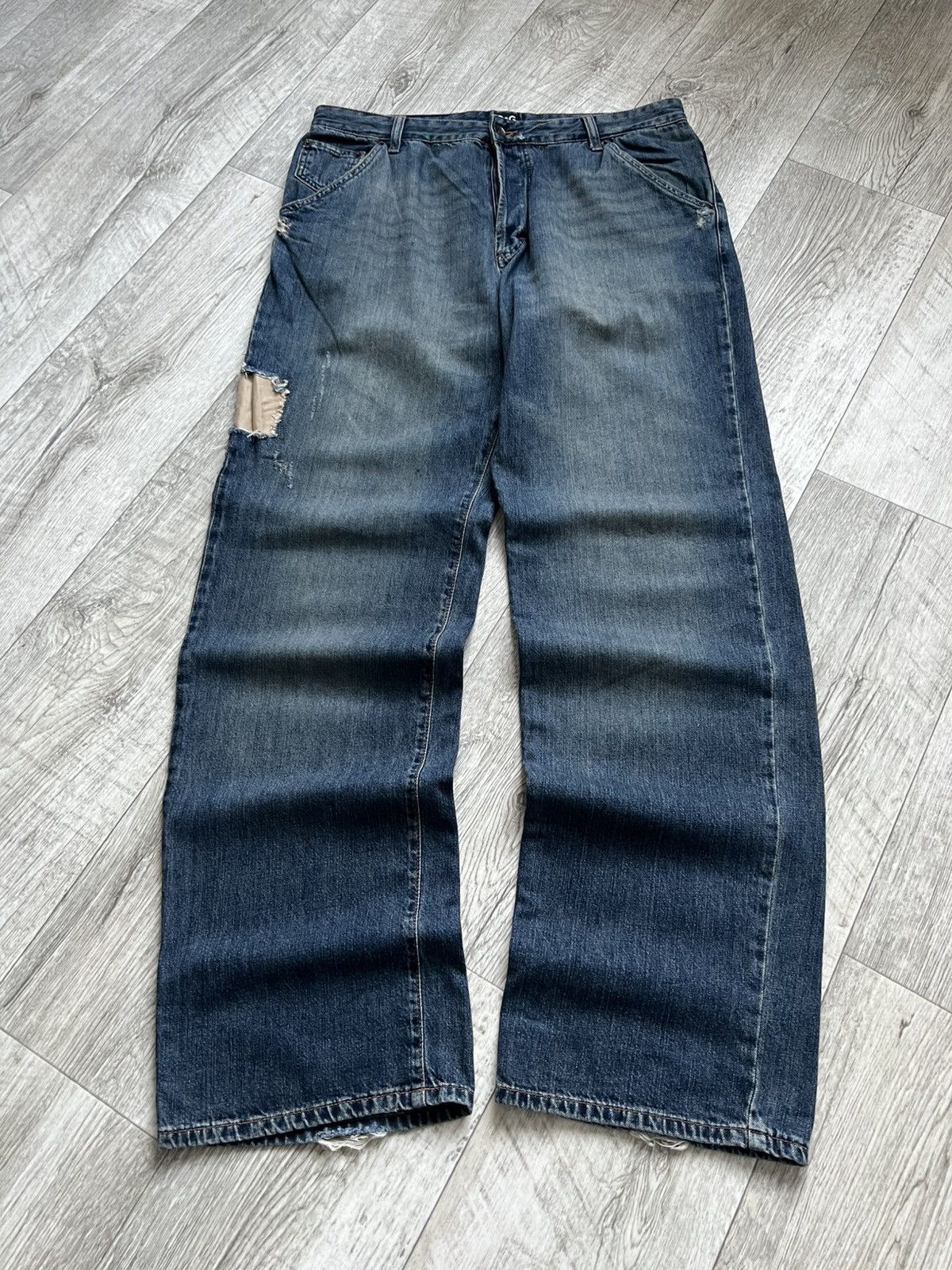 Dolce & Gabbana Archive Dolce Gabbana Big Logo Baggy Jeans TAS Hysteric Size US 36 / EU 52 - 8 Thumbnail