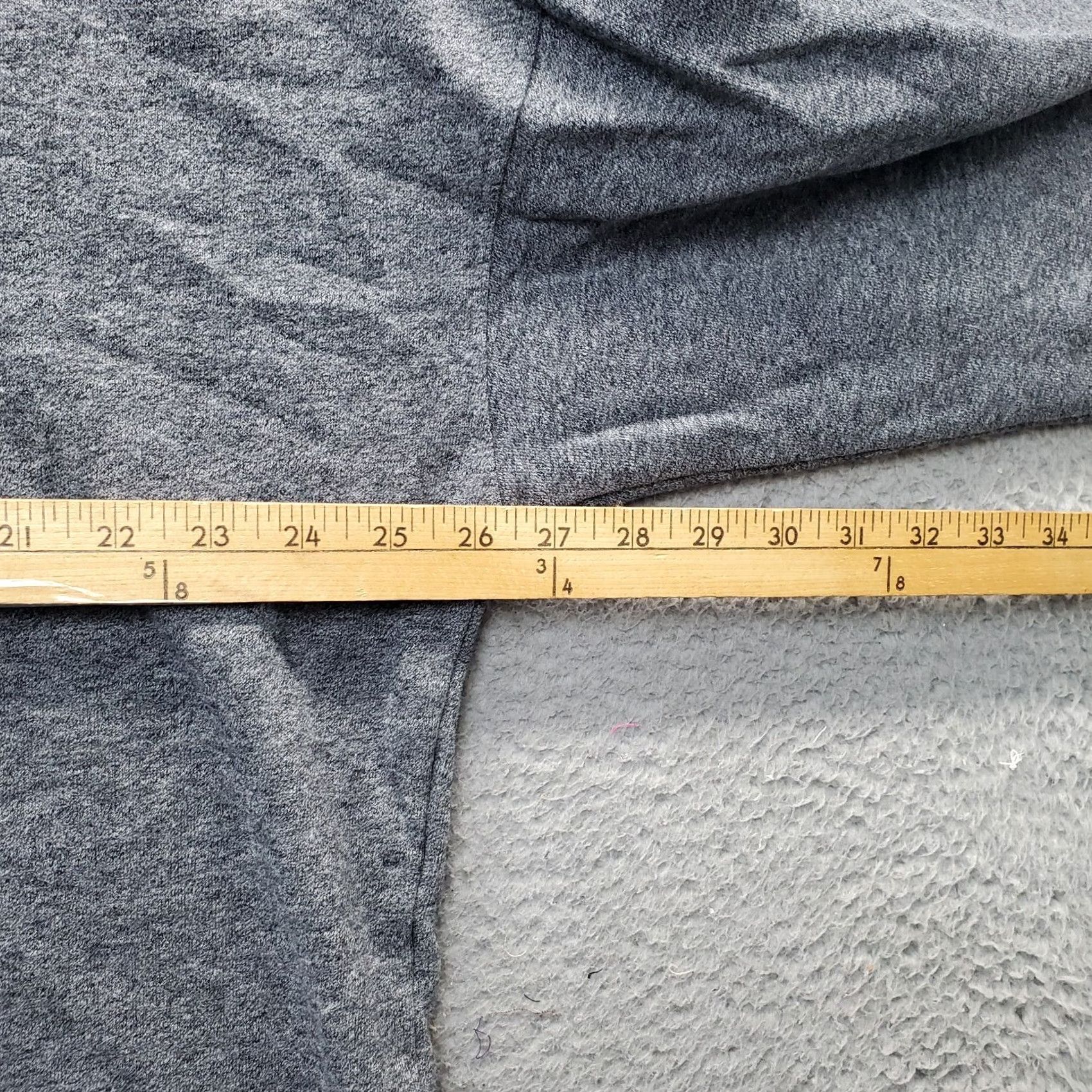 Calvin Klein Calvin Klein Womens XL Cropped Sweatshirt Gray Fleece Lined Pullover Crew Neck Casual Sweatshirt Size XL / US 12-14 / IT 48-50 - 4 Thumbnail