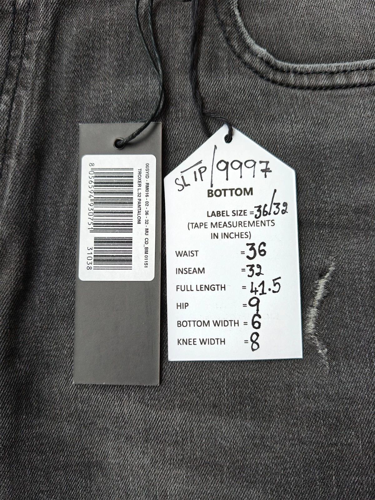 Diesel Diesel TROXER L.32 MENS JEANS SLTP/9997 Size US 36 / EU 52 - 6 Thumbnail