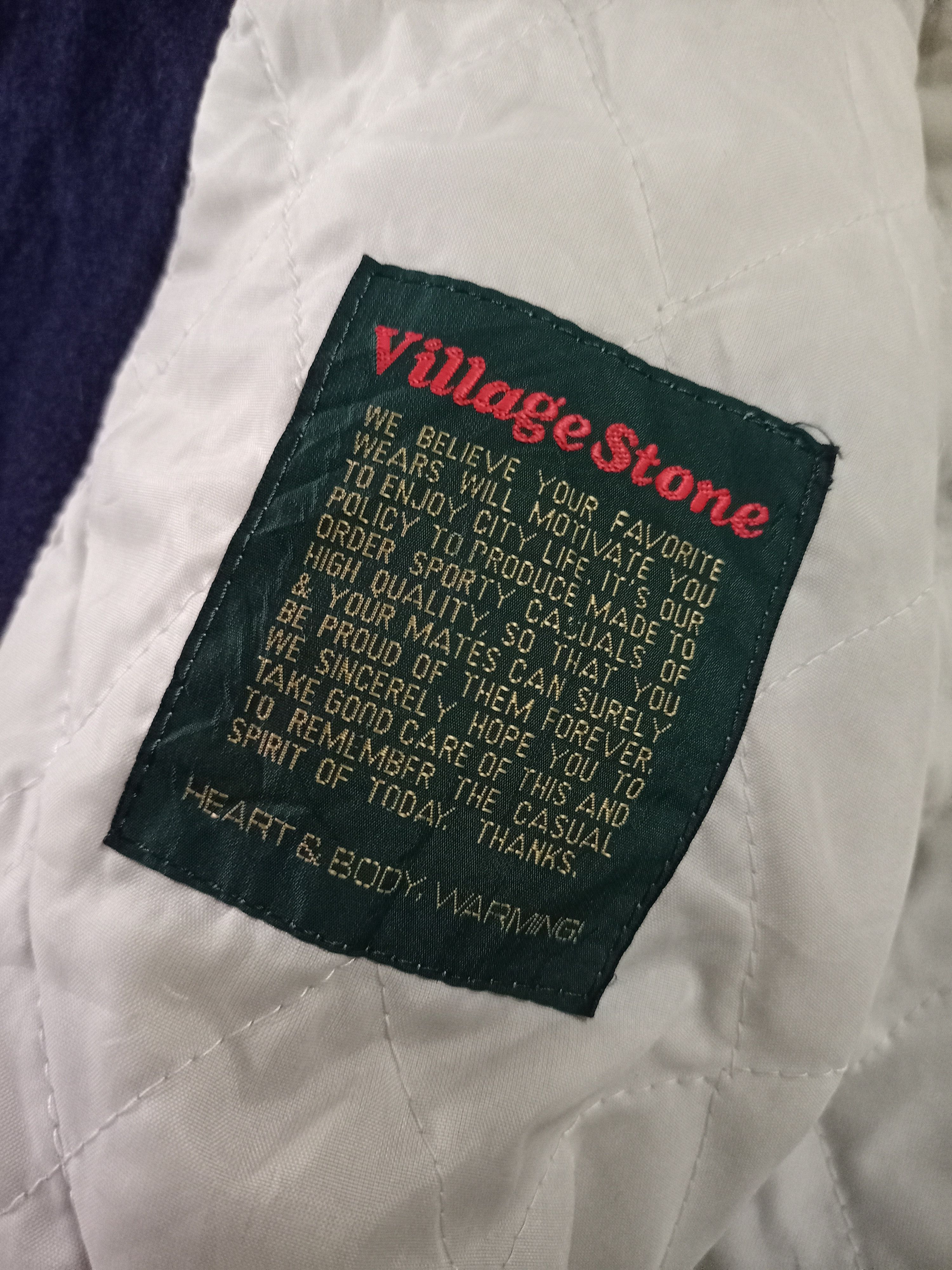 Vintage Vintage 90s Village Stone Varsity Jacket Size US M / EU 48-50 / 2 - 7 Thumbnail