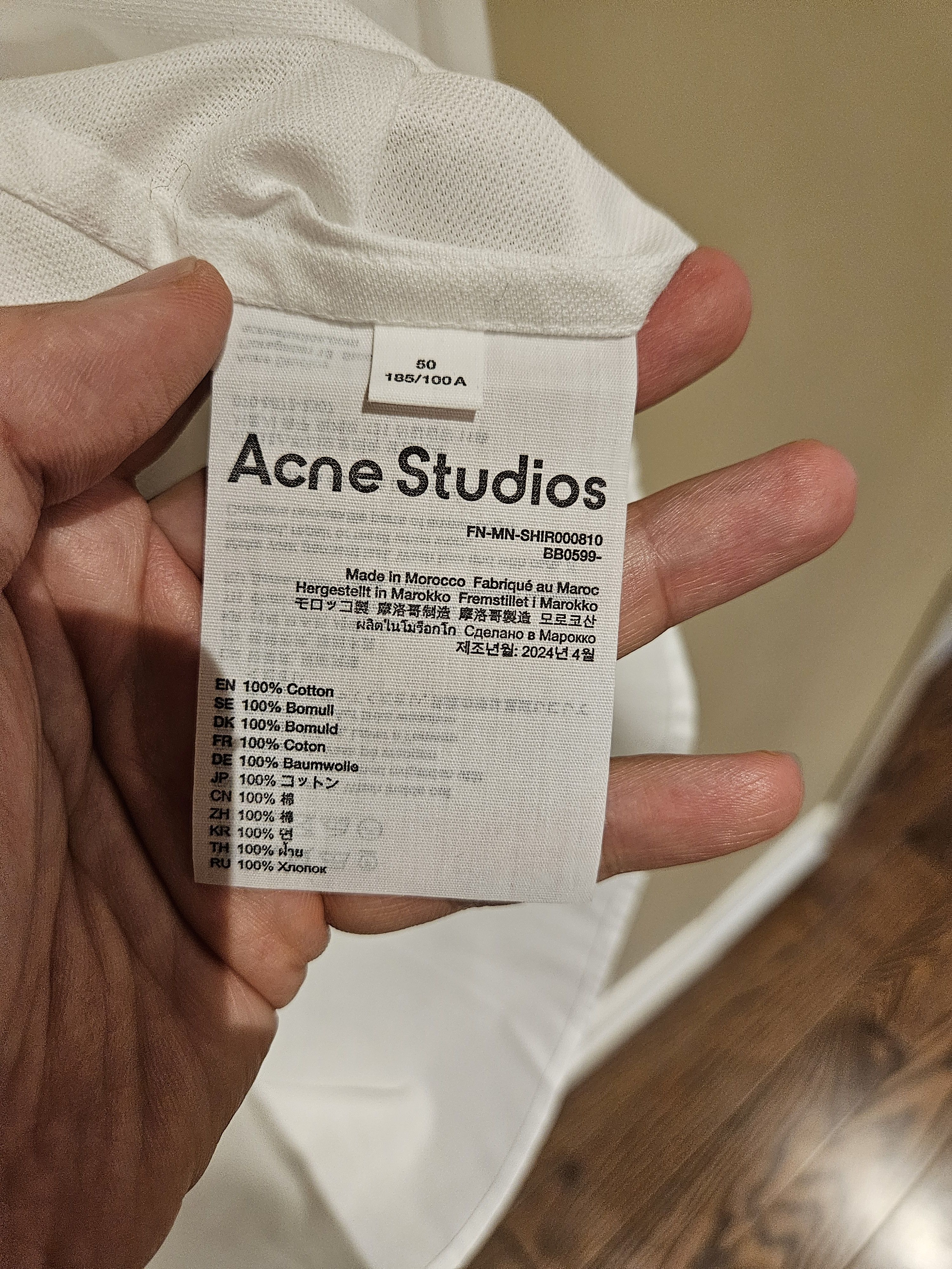 Acne Studios (Clean Out) 80% Sale, Acne Studio Oversized Oxford shirt XL Size US XL / EU 56 / 4 - 9 Thumbnail