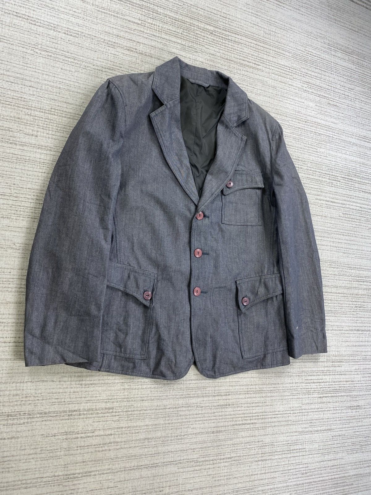 G-Star × Hysteric Glamour × Vintage Vintage G Star Workwear Dark Chambray Utility Pockets Jacket Size US M / EU 48-50 / 2 - 3 Thumbnail