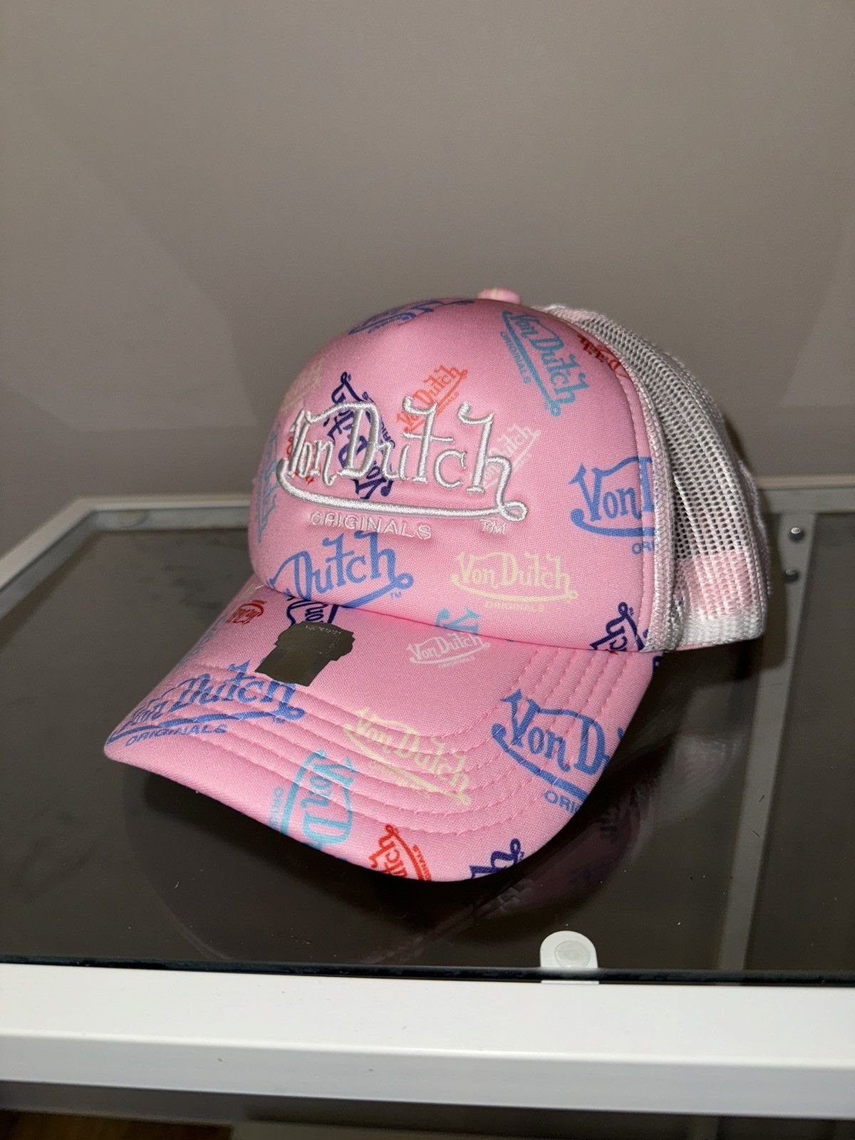 Vintage Von Dutch multi logo pink y2k logo new cap vintage Size ONE SIZE - 1 Thumbnail