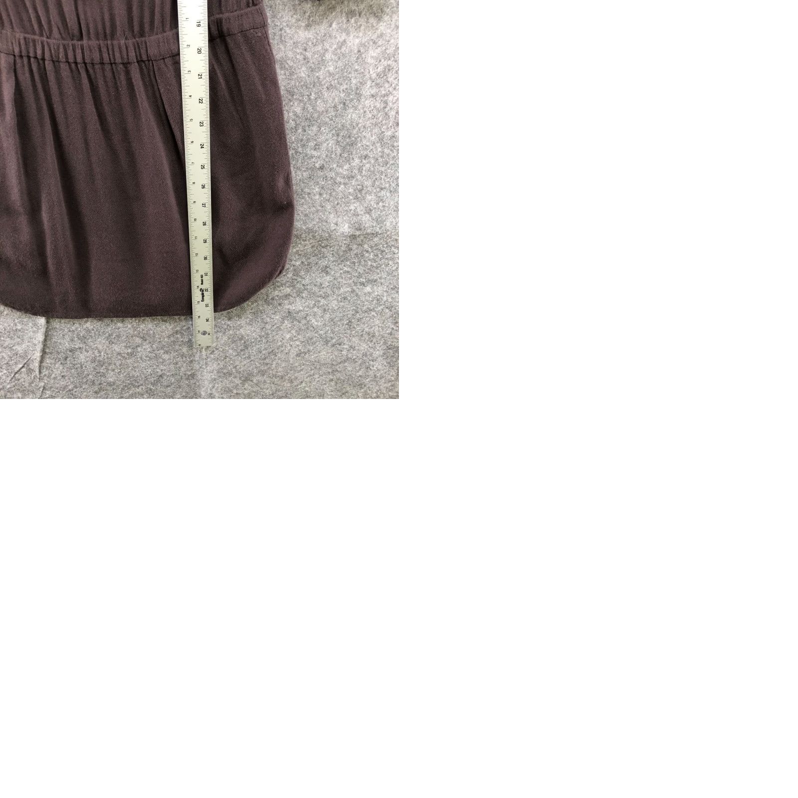 Vintage Comptoir des Cotonniers Brown Silk Blend Mini Dress Tunic A Line XS Dress Womens 3/4 Sleeve V-Neck Solid Spring Summer Size XS / US 0-2 / IT 36-38 - 9 Thumbnail