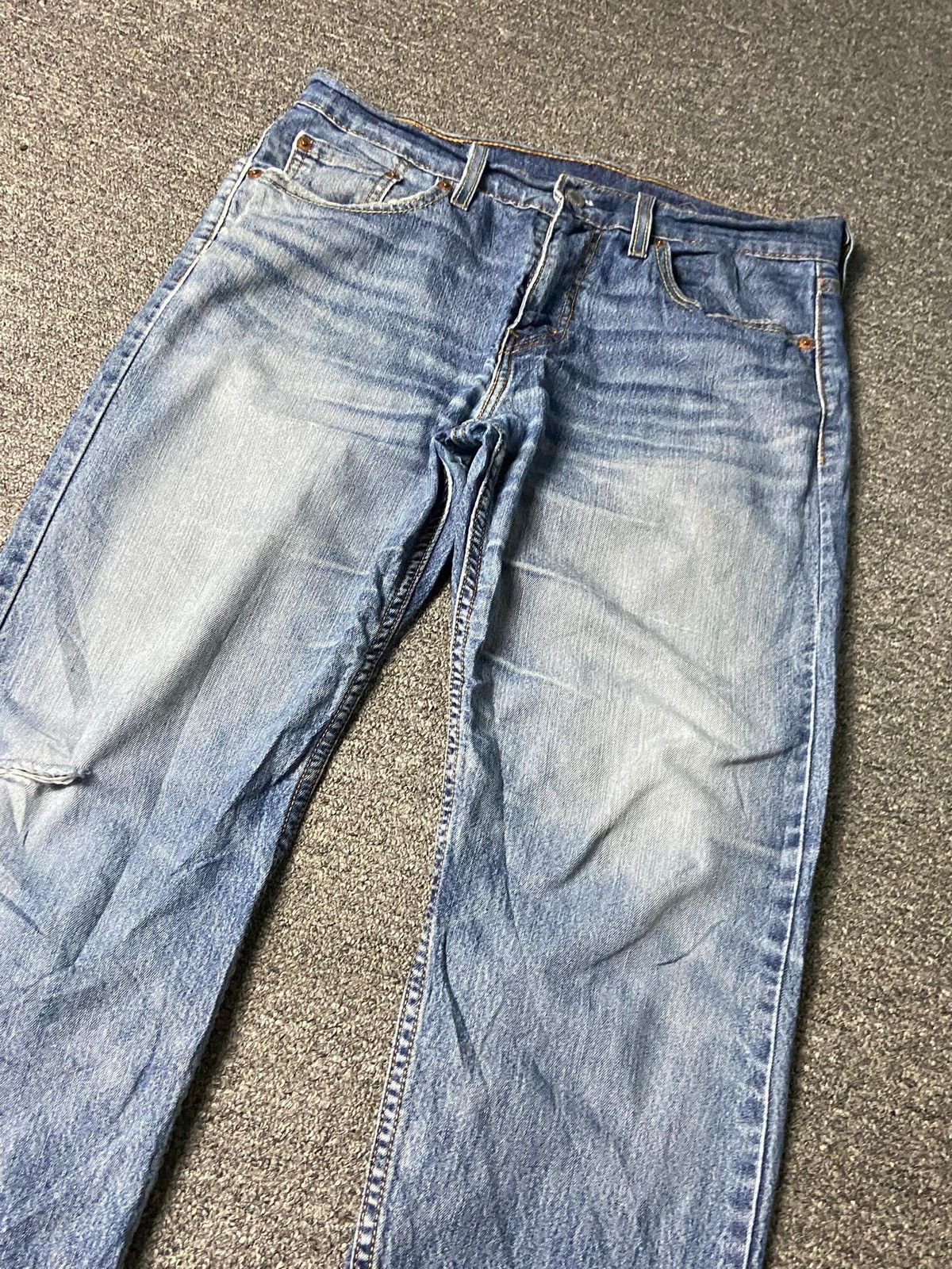 Levi's Levis Strauss Co. 502 Distressed Denim Jeans (154) Size US 32 / EU 48 - 7 Thumbnail