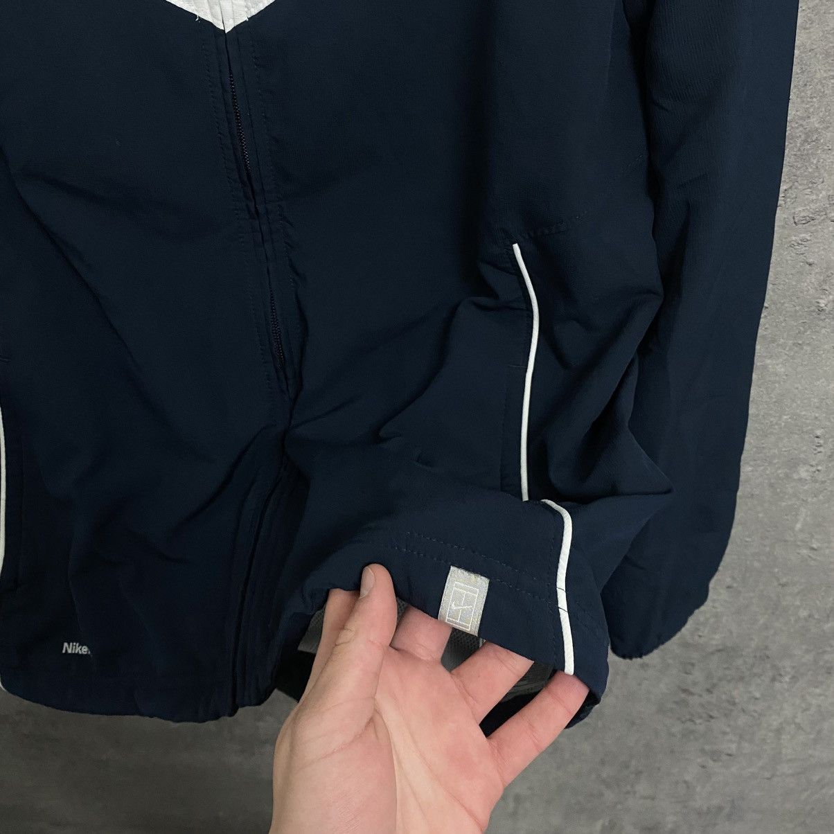 Nike Vintage Y2K Nike Track Jacket Nylon Top Striped Swoosh Size US M / EU 48-50 / 2 - 6 Thumbnail