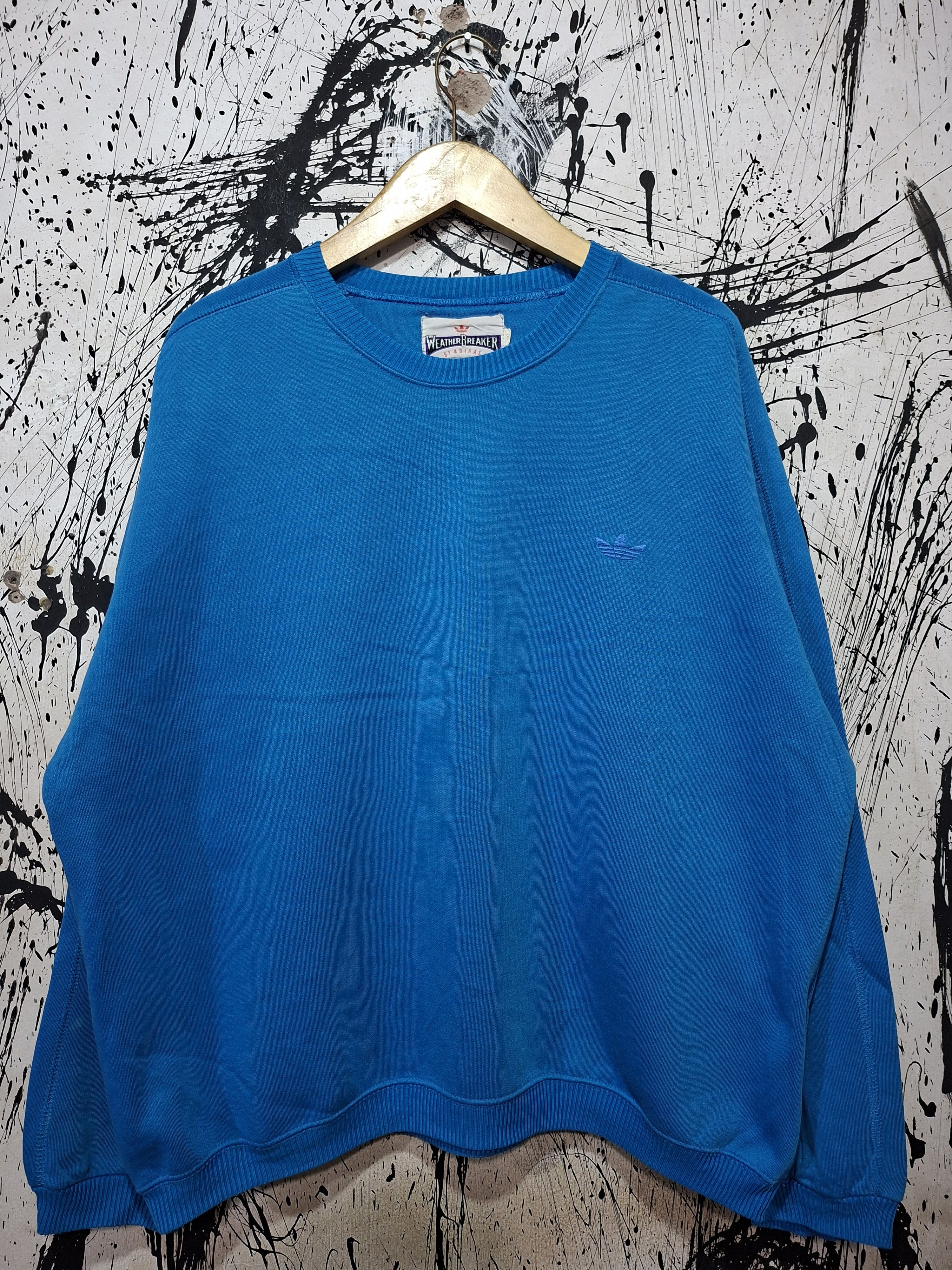 Adidas 80'S WEATHER BREAKER BY ADIDAS TREFOIL LOGO SWEATSHIRT Size US XL / EU 56 / 4 - 1 Thumbnail