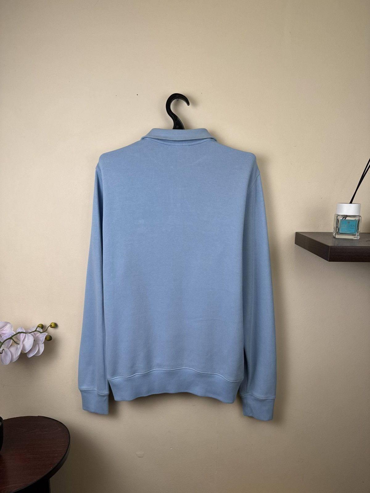 Lacoste Lacoste Sweater Men 1/4 Zip Blue Knit L Sweatshirt Luxury Size US L / EU 52-54 / 3 - 24 Thumbnail