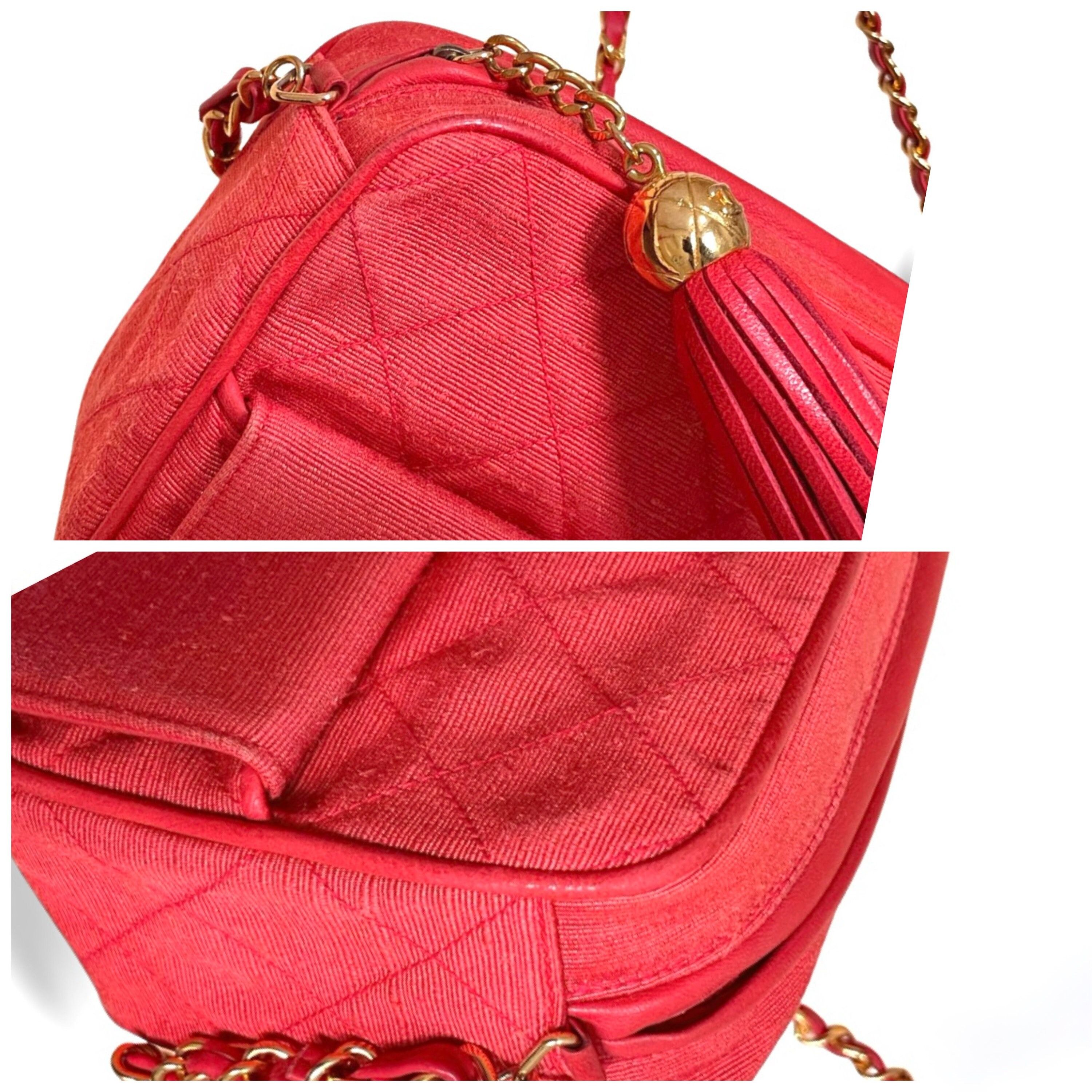 Chanel Vintage CHANEL red canvas camera bag style shoulder bag Size ONE SIZE - 7 Thumbnail