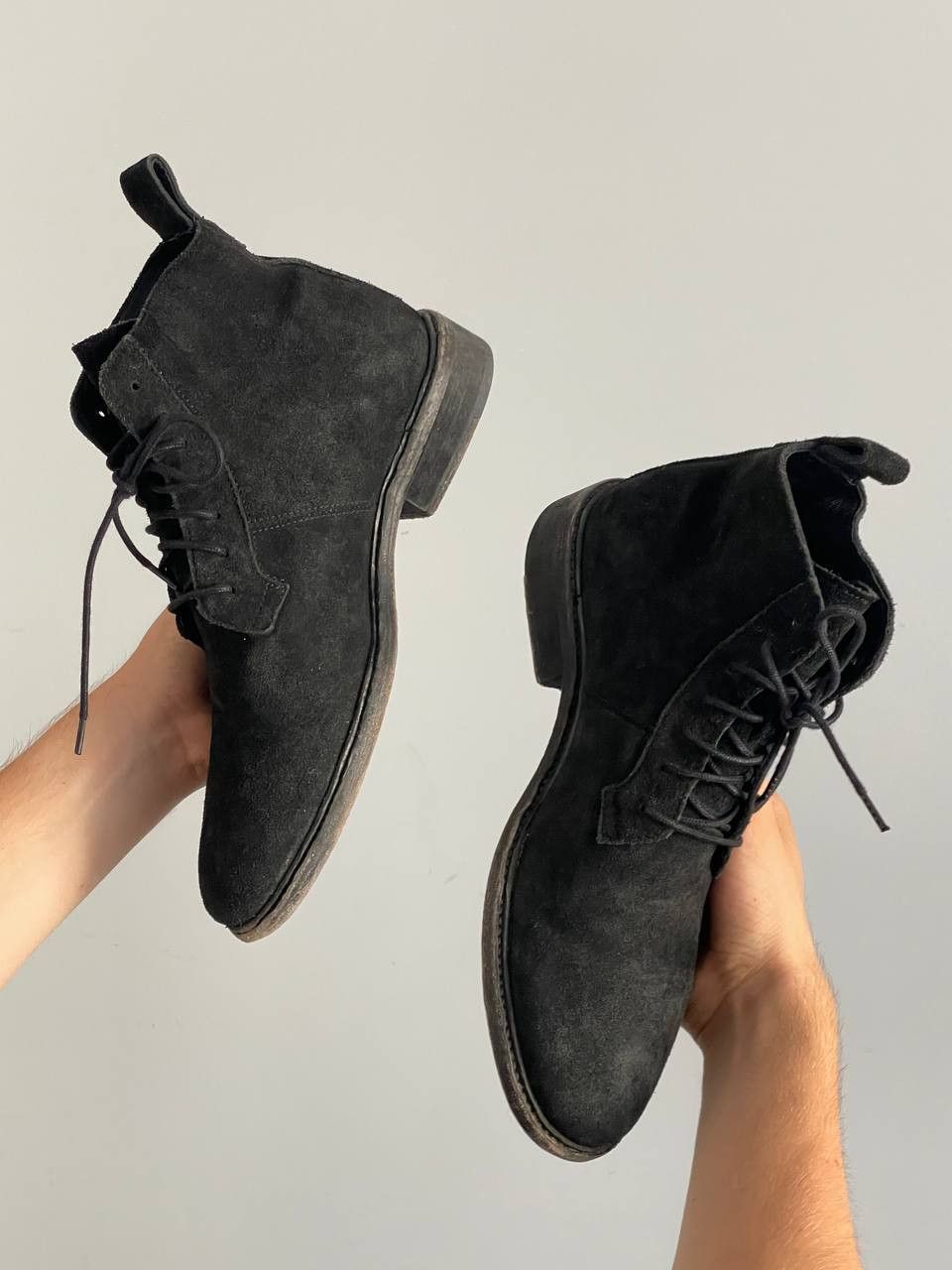 Allsaints AllSaints Trent Calf Suede Leather Metal Studs Ankle Boots Size US 9 / EU 42 - 7 Thumbnail