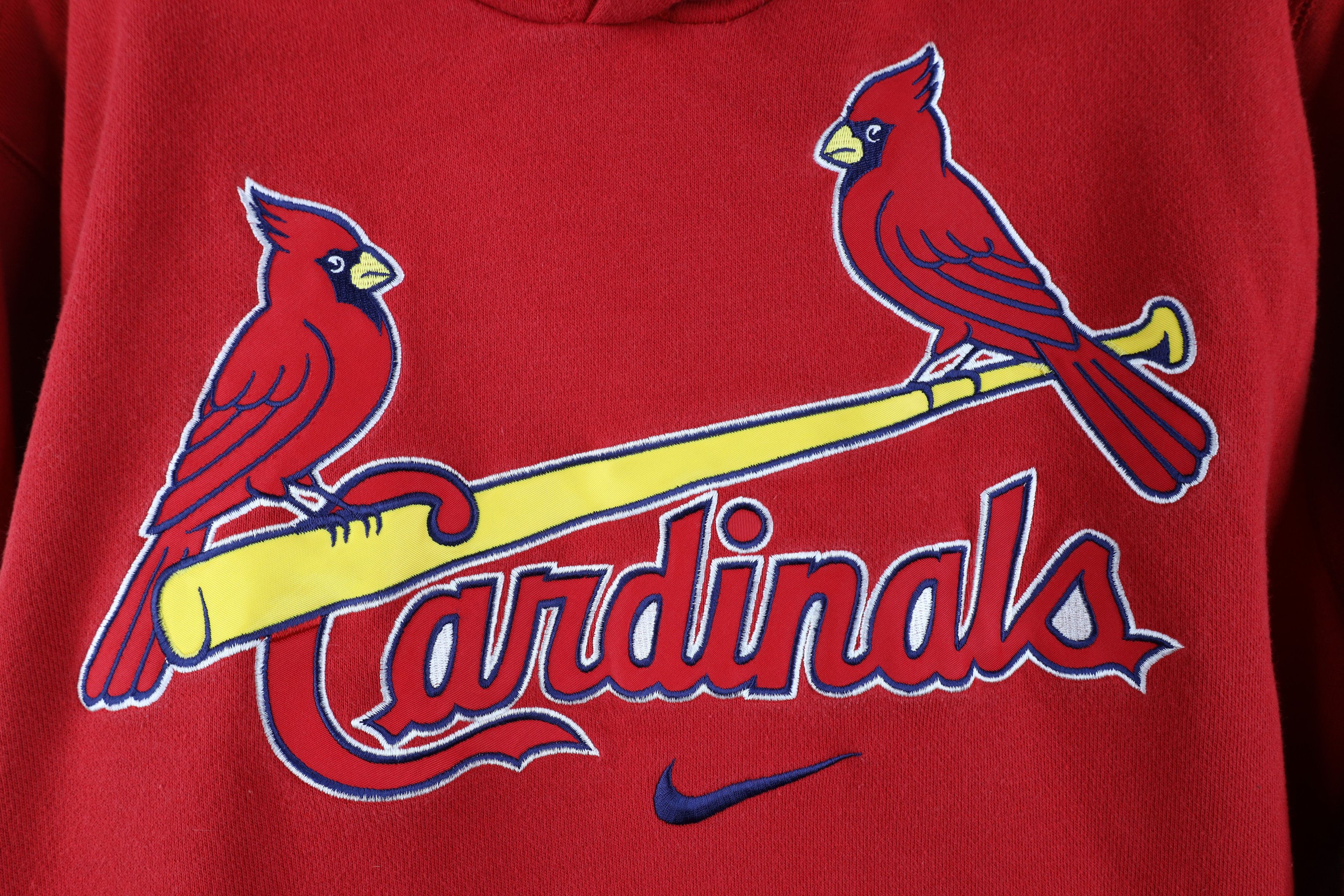 Nike Vintage Nike Swoosh St Louis Cardinals Baseball Hoodie Size US L / EU 52-54 / 3 - 4 Thumbnail