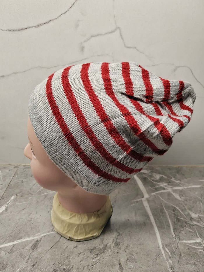 Japanese Brand Unknown Japanese Stripe Style Beanie Size ONE SIZE - 2 Thumbnail