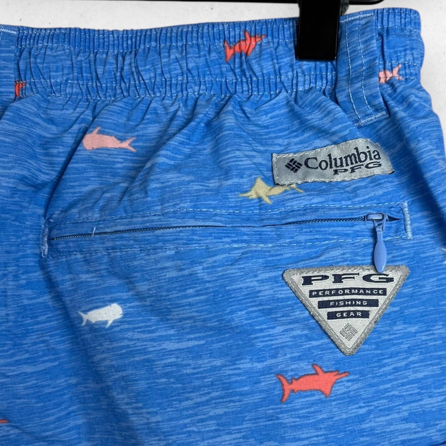 Columbia Columbia Mens M Not-Lined Pull On Swim Trunks Marlin Print Size US 29 - 3 Thumbnail