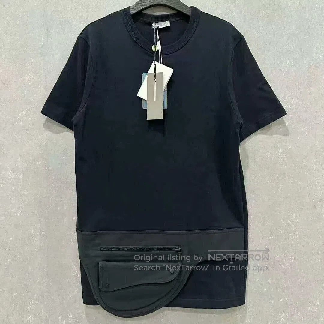 Dior dior navy short sleeve saddle bag tee. Size US XS / EU 42 / 0 - 1 Thumbnail
