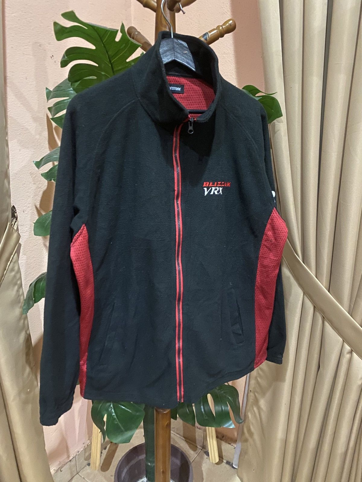 Vintage Bridgestone Blizzak VRX Fleece Jacket – Black & Red Racing Size US L / EU 52-54 / 3 - 3 Thumbnail