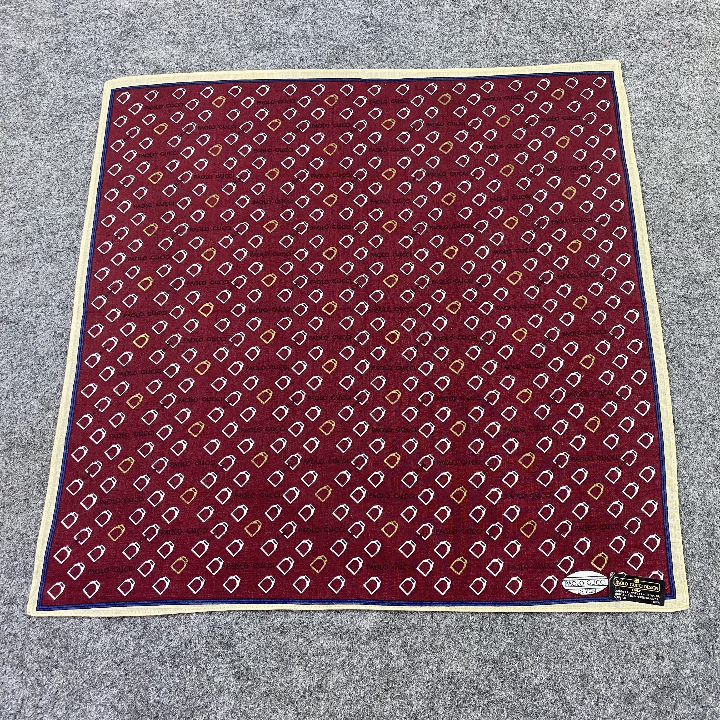 Paolo Gucci Paolo Gucci Handkerchief / Bandana / Neckerchief-B1474 Size ONE SIZE - 3 Thumbnail
