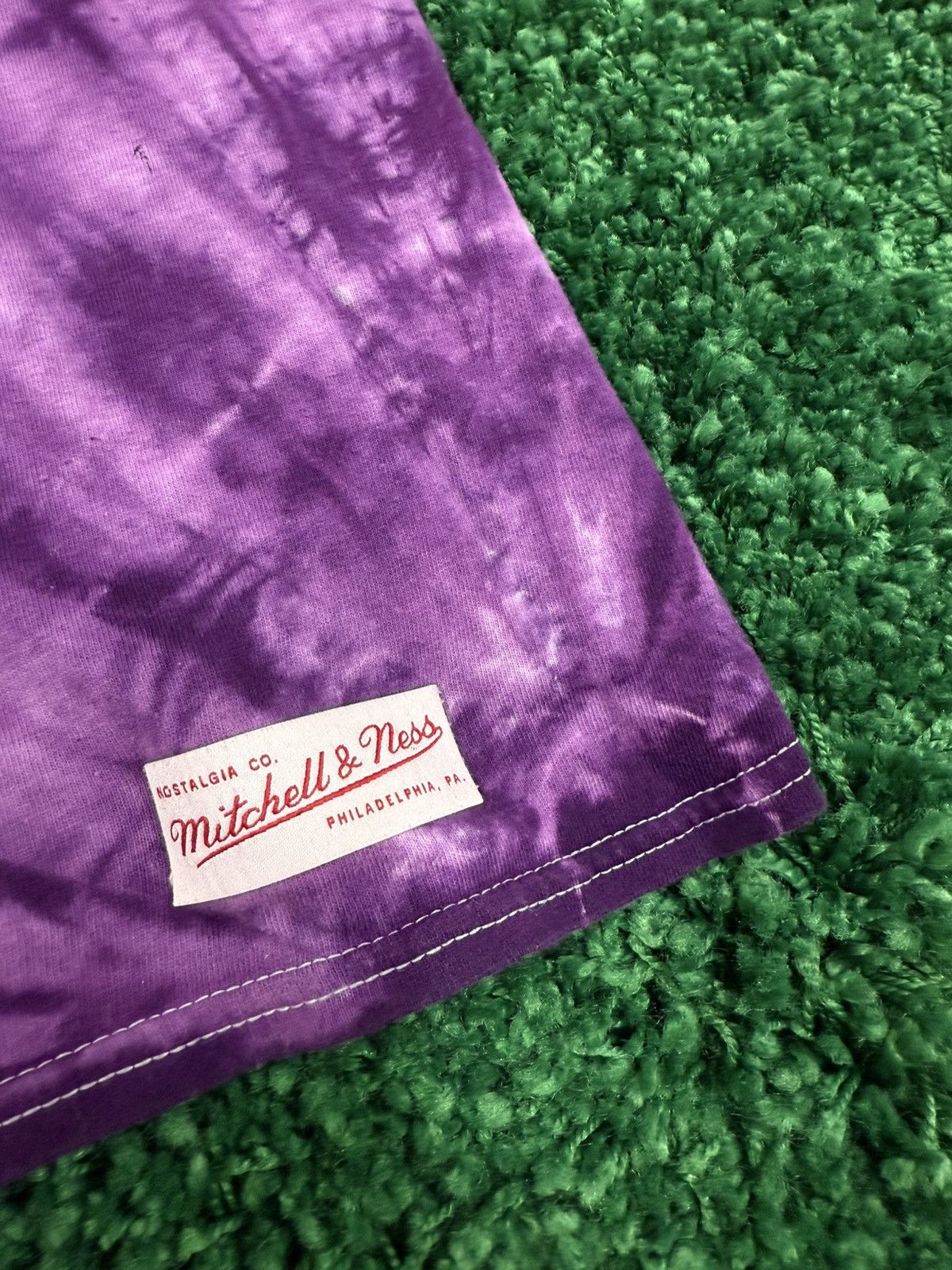 Mitchell & Ness DJ SCREW x Mitchell & Ness Purple Tie Dye Skull Tee Small Size US S / EU 44-46 / 1 - 3 Thumbnail