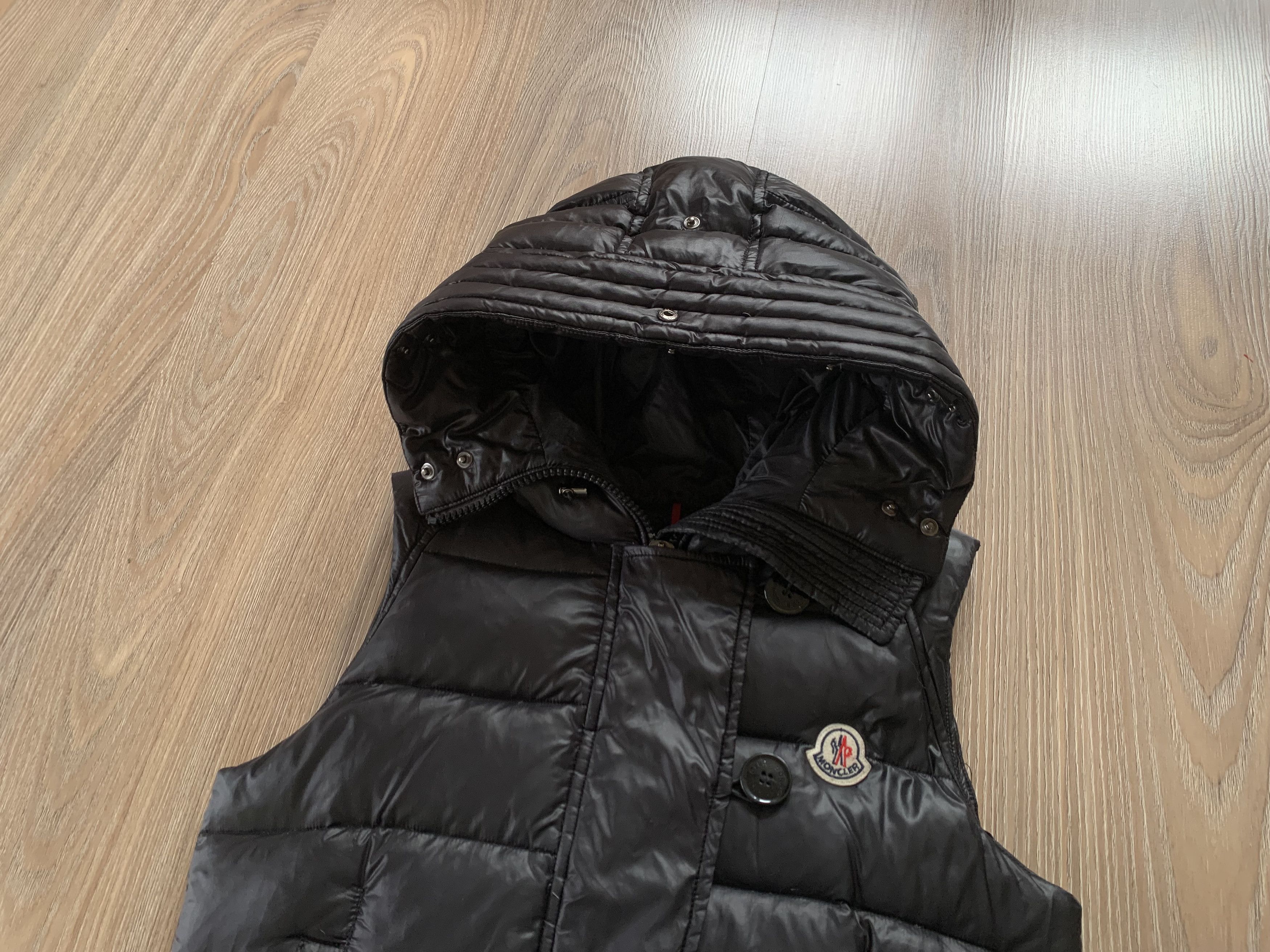 Moncler Womens Moncler Down Hooded Puffer Vest Size XXS / US 00 / IT 34 - 5 Thumbnail