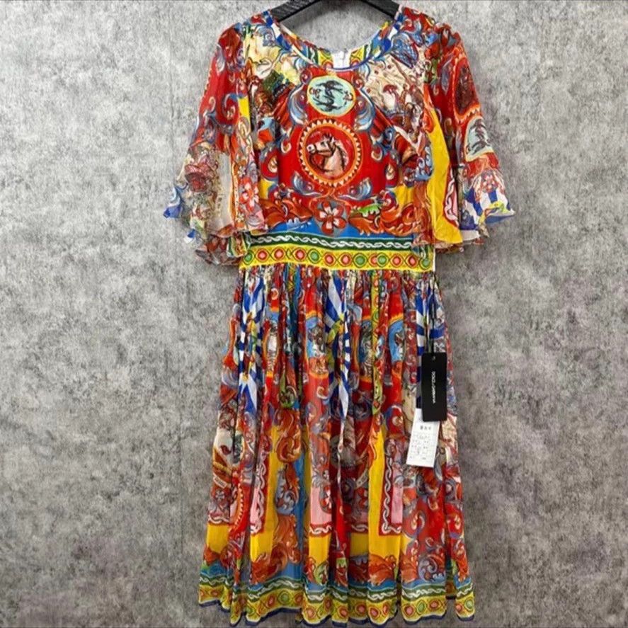 Dolce & Gabbana D&G color blocked dress Size M / US 6-8 / IT 42-44 - 1 Thumbnail