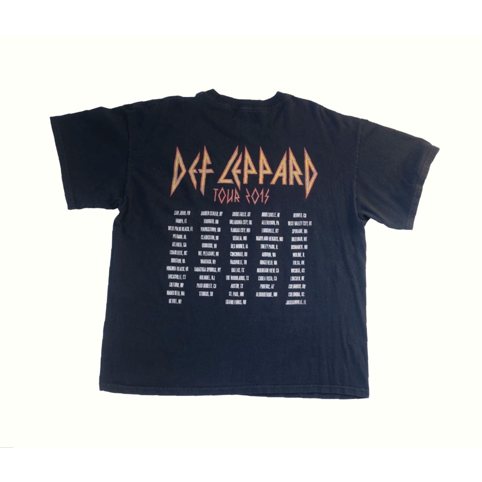 Vintage VINTAGE DEF LEPPARD ALSTYLE ROCK TOUR BAND VTG Y2K 90s BLACK T SHIRT MEN XL SZ 2015 Size US XL / EU 56 / 4 - 3 Thumbnail