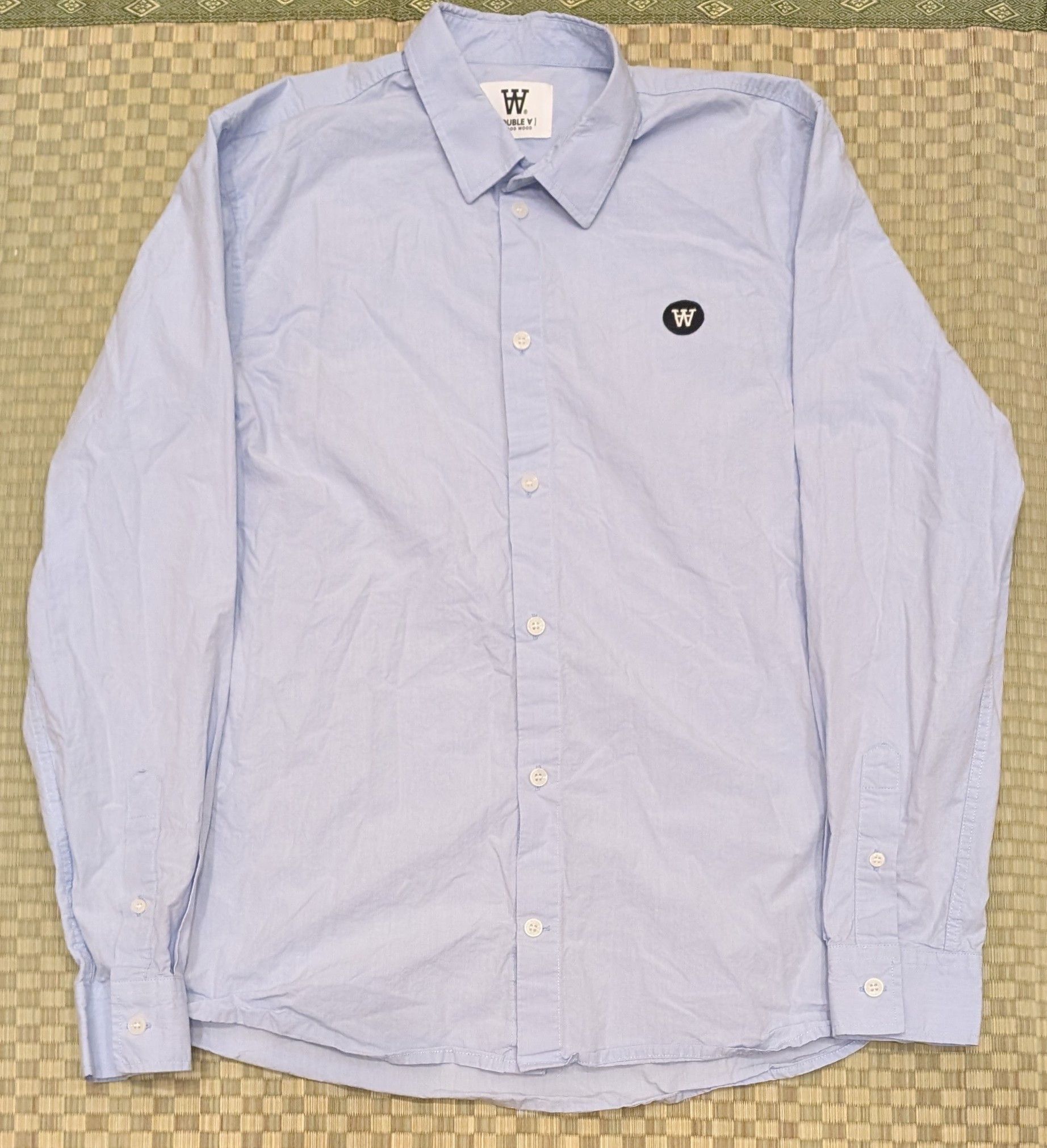 Wood Wood Double A by Wood Woodkay Shirt in Light Blue Size US L / EU 52-54 / 3 - 1 Thumbnail