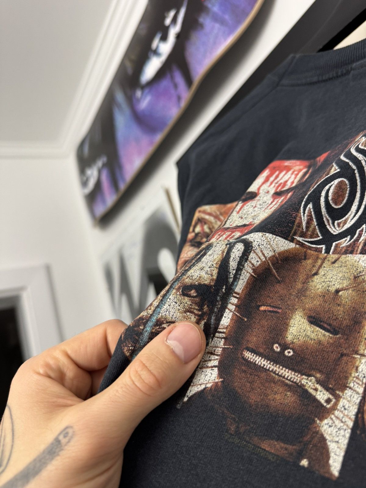 Band Tees Vintage Slipknot Og Metal Tee 2002 Back Print Avant Garde Size US XL / EU 56 / 4 - 5 Thumbnail