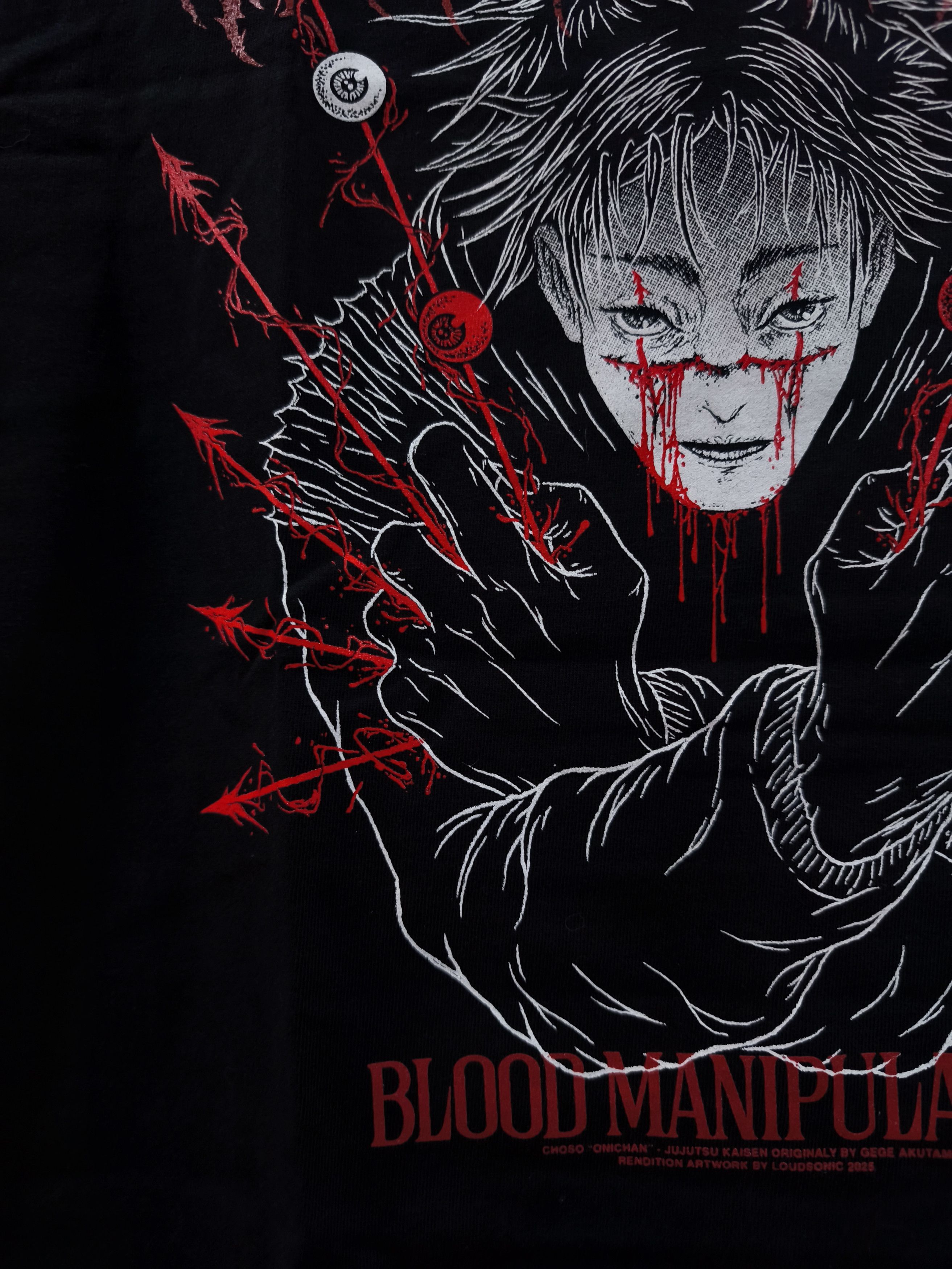 Anime Jujutsu Kaisen Choso Blood Manipulation T-shirt Size US XL / EU 56 / 4 - 7 Thumbnail