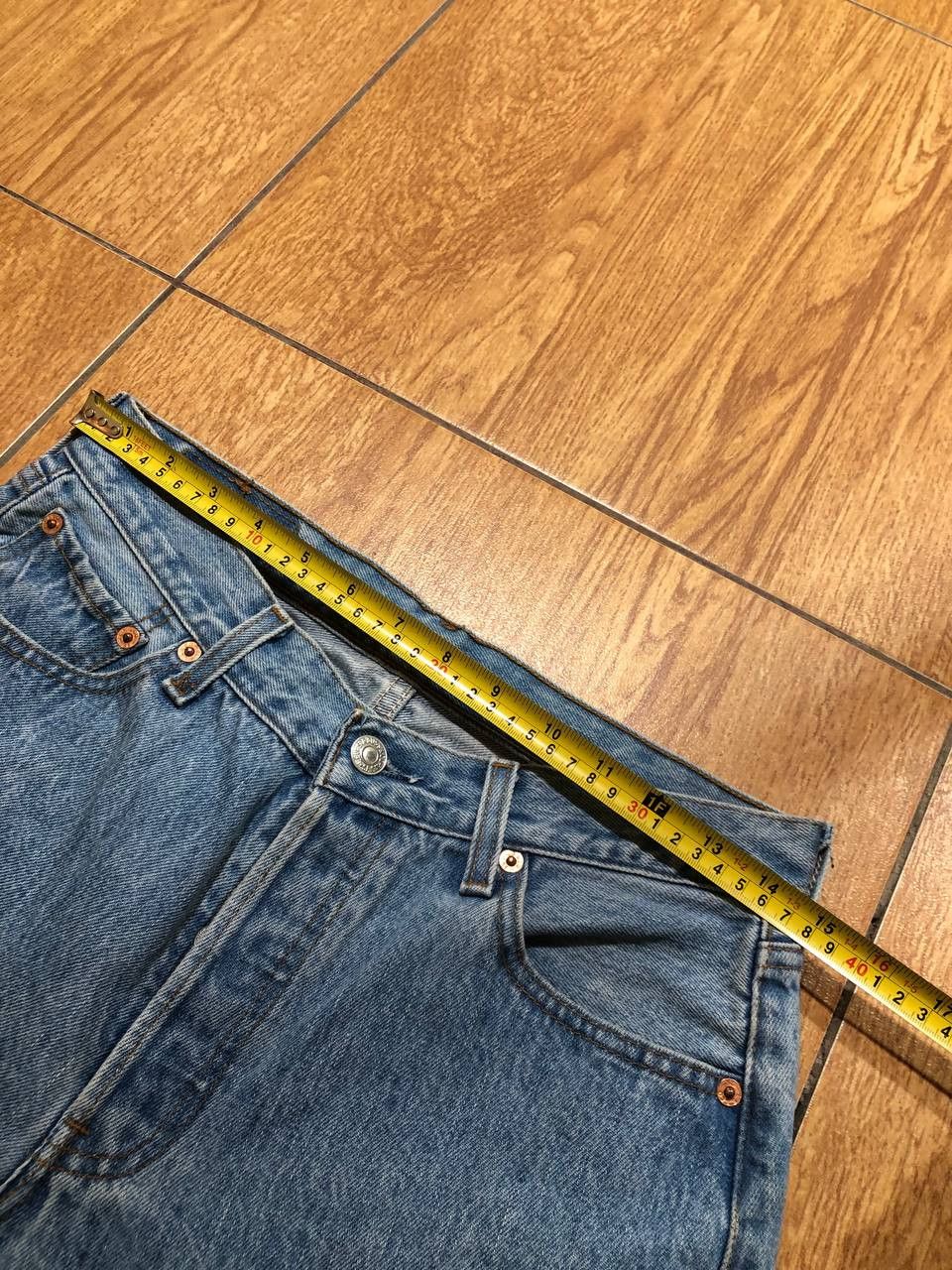 Levi's Vintage 60's Levis 501 Jeans Patchwork Flare Blue Jeans Size 30" / US 8 / IT 44 - 9 Thumbnail