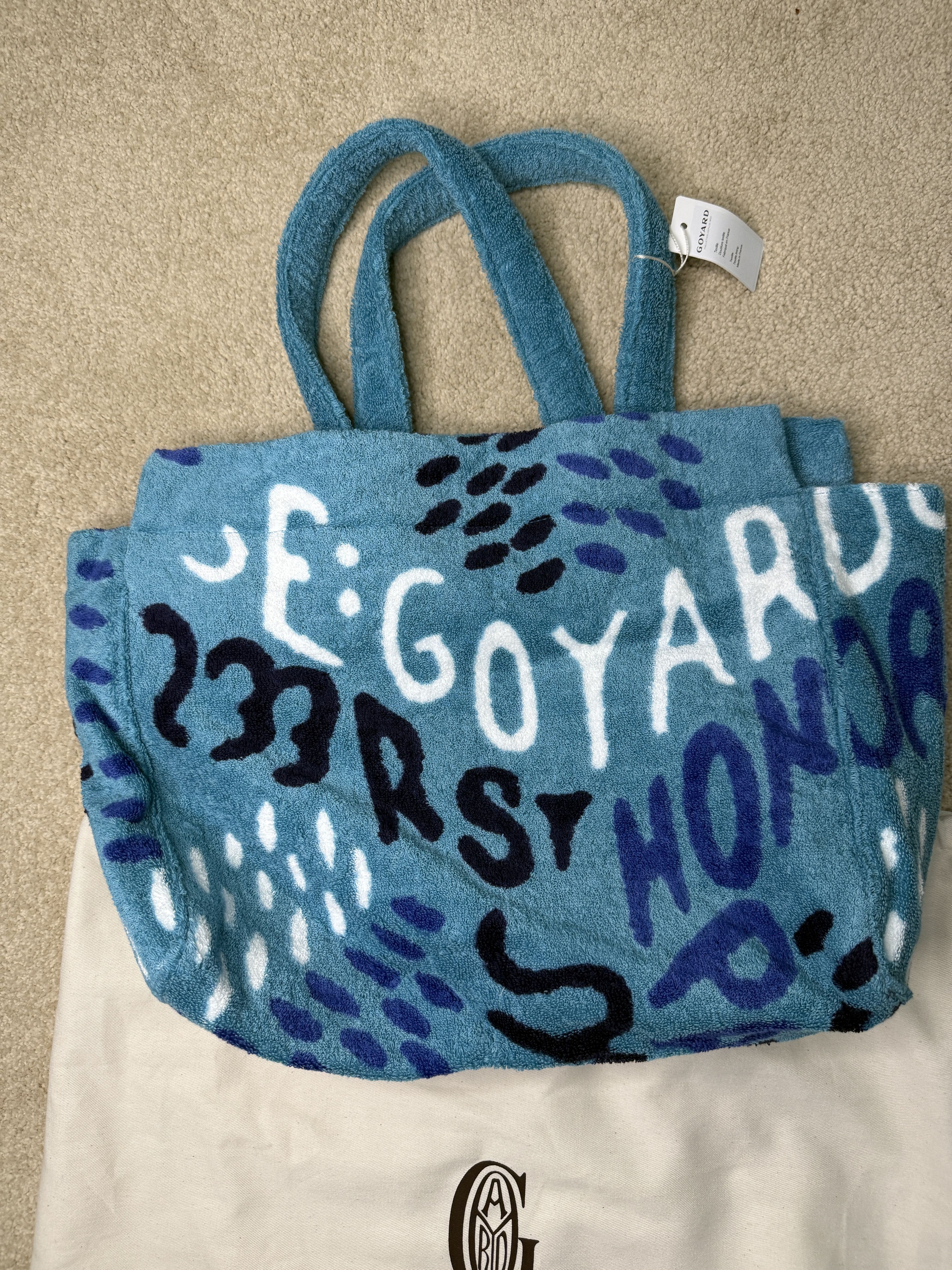 Goyard Ltd Edition Turquoise Goyardine Terry Cloth Eponge 2025 Size ONE SIZE - 3 Thumbnail
