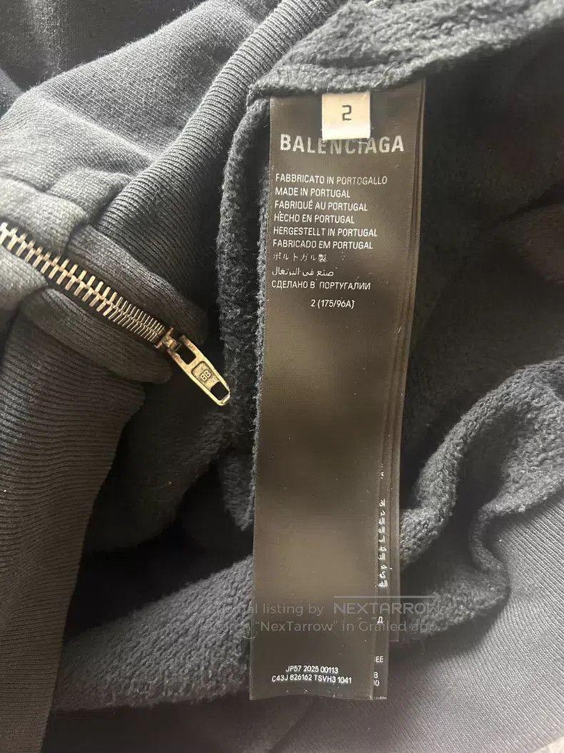 Balenciaga Balenciaga Patch Embroidered Zip Hoodie Size US S / EU 44-46 / 1 - 4 Thumbnail