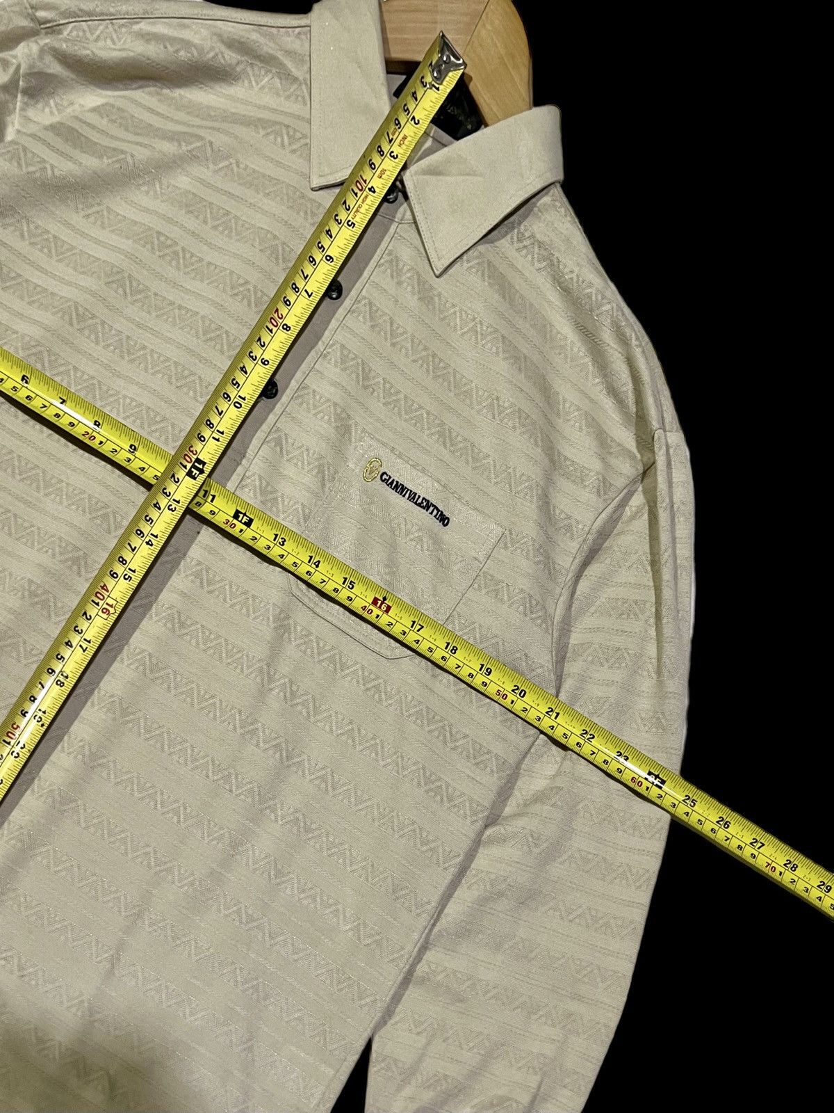 Gianni Valentino × Valentino × Vintage VTG GIANNI VALENTINO POLO LONGSLEEVE EMBROIDERY SINGLE POKET Size US M / EU 48-50 / 2 - 14 Thumbnail