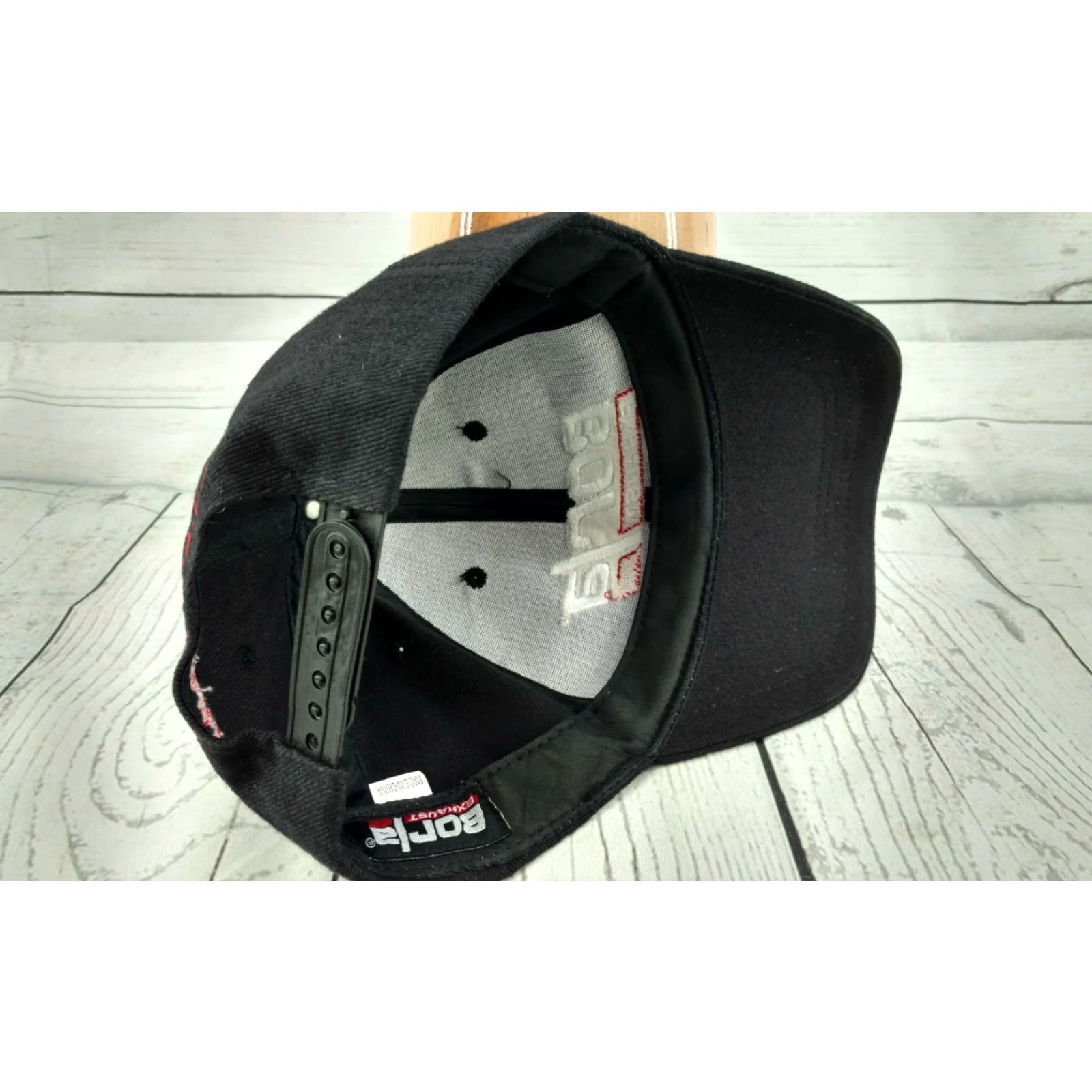 Vintage Borla Exhaust Advertising Snapback Hat Cap Black Racing Mufflers Hot Rod Baseball Cap Men Adjustable Snapback Cap Size ONE SIZE - 6 Thumbnail