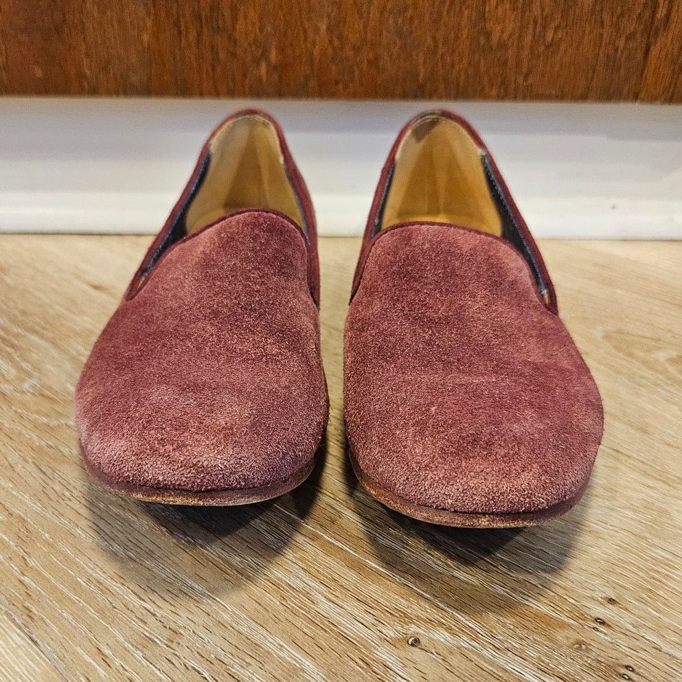 Sebago SEBAGO Wine Suede Leather Hutton Smoking Flat sz 6M Size US 6 / IT 36 - 4 Thumbnail