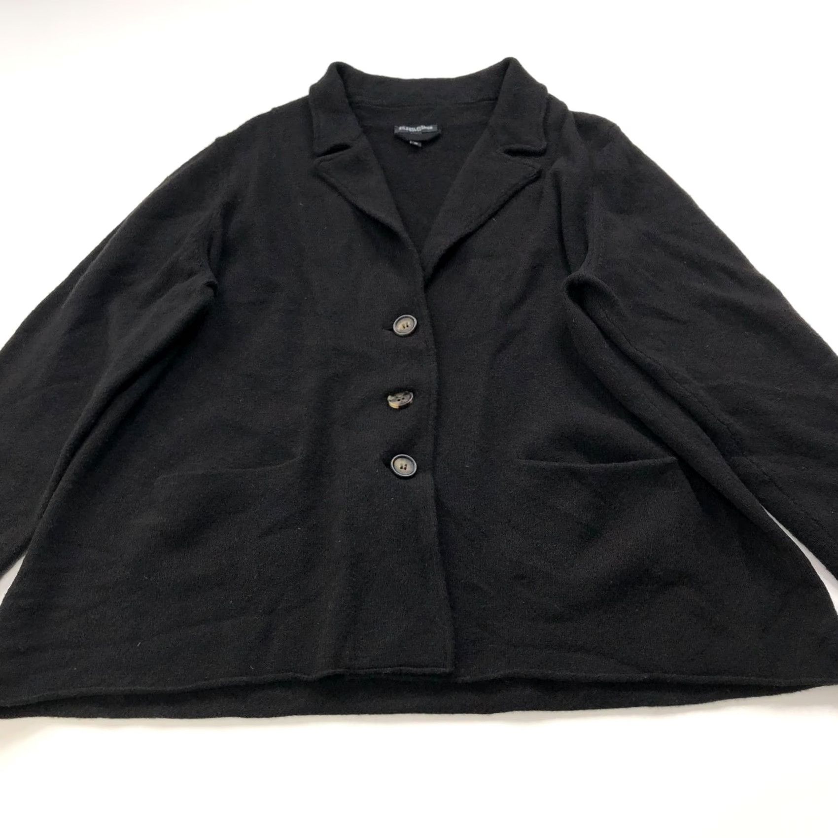 Eileen Fisher Eileen Fisher Plus 2X 100% Wool Button V-Neck Cardigan Sweater Dark Brown MINT Size XXL / US 16-18 / IT 52-54 - 6 Thumbnail