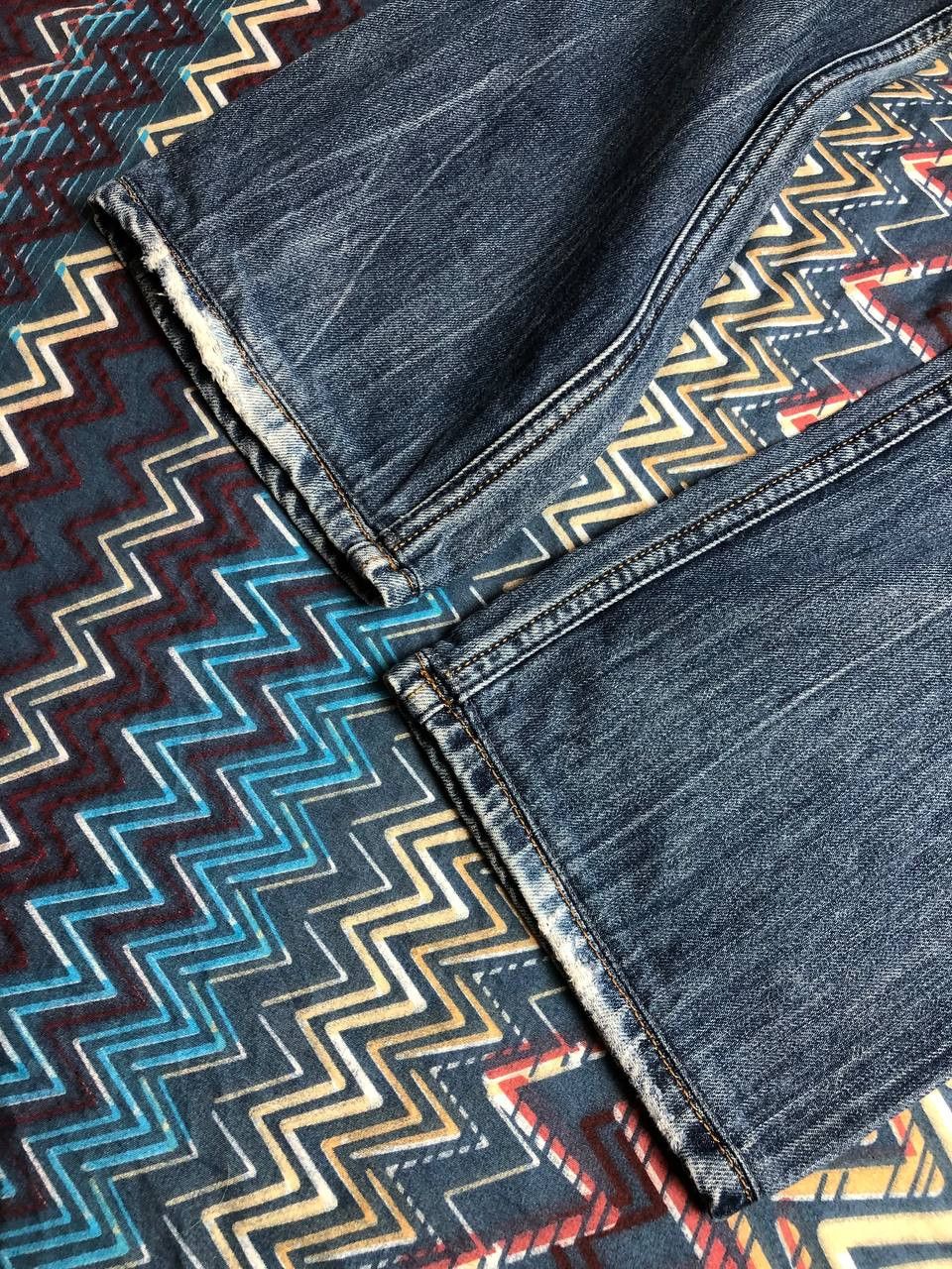 Diesel × Vintage Vintage Y2K Diesel Washed Distressed Denim Jeans Slim Size US 33 - 8 Thumbnail