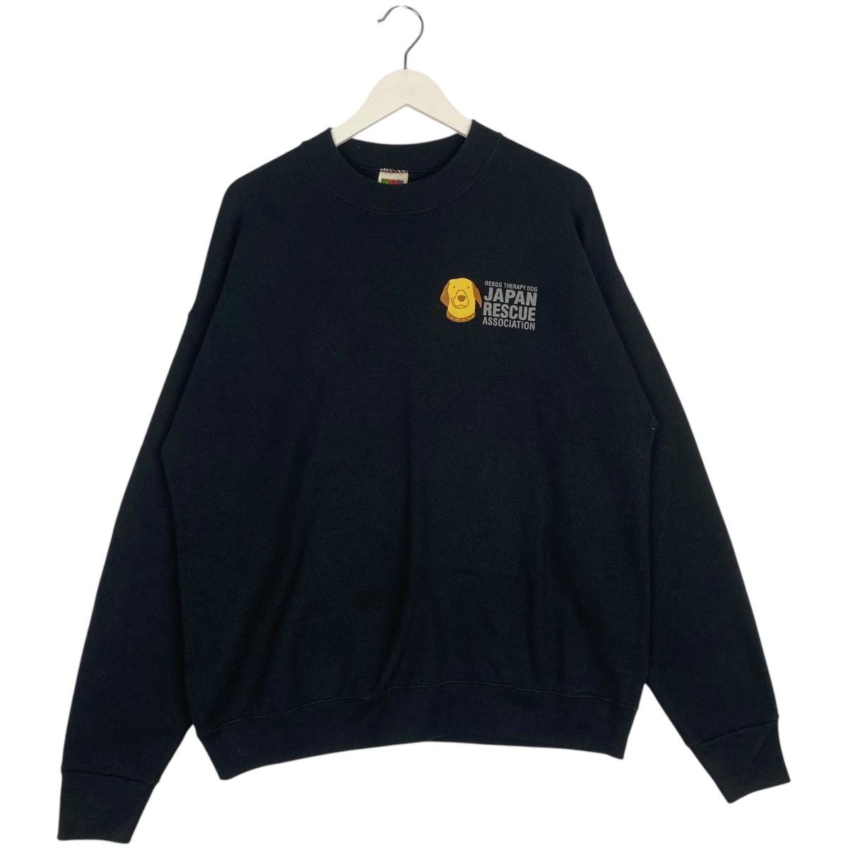 Vintage Vintage Fruit Of The Loom Sweatshirt Black Pullover Size M Size US L / EU 52-54 / 3 - 1 Thumbnail